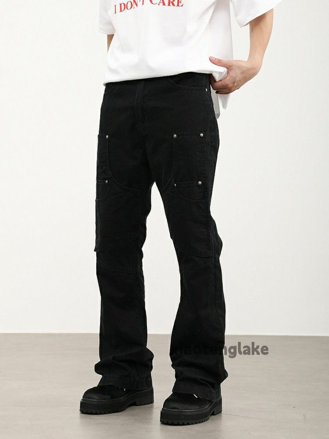 Designer × Japanese Brand × Vintage utility military outdoor patchwork punk flared pants Size US 32 / EU 48 - 6 Thumbnail