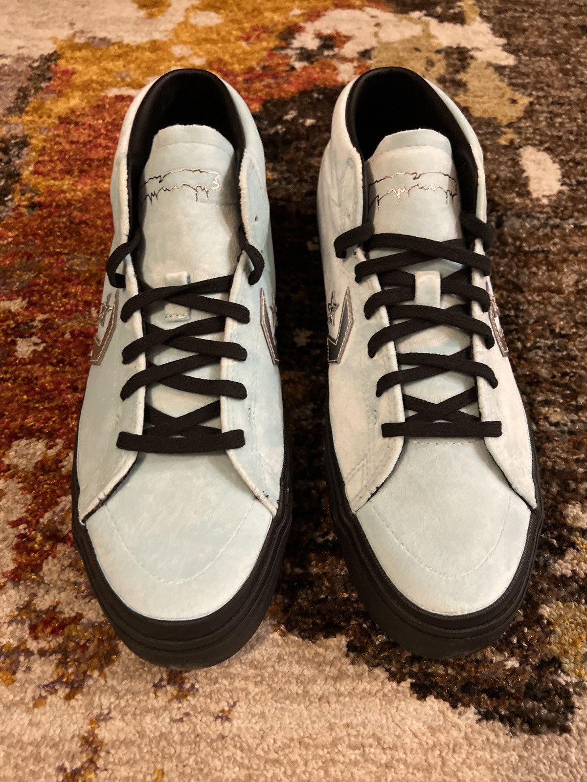 Converse × Fucking Awesome Converse X FA Louie Lopez Pro Mid Cyan Tint/Black Size US 12 / EU 45 - 4 Thumbnail