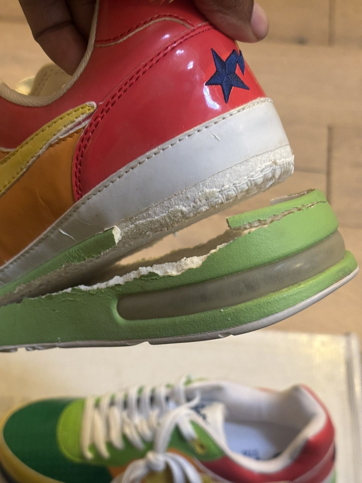 Bape Bape Roadsta 'Rainbow' (2006) Size US 9.5 / EU 42-43 - 16 Thumbnail
