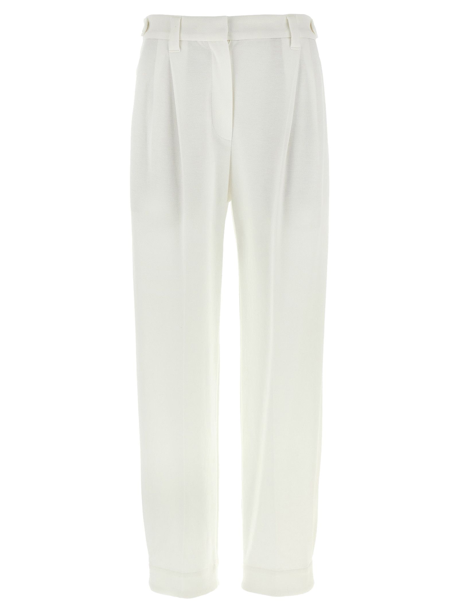 パンツ BRUNELLO CUCINELLI Women Straight Pants ML996P5992 C600 WHIT BRUNELLO CUCINELLI: Pants woman - Beige | Brunello Cucinelli