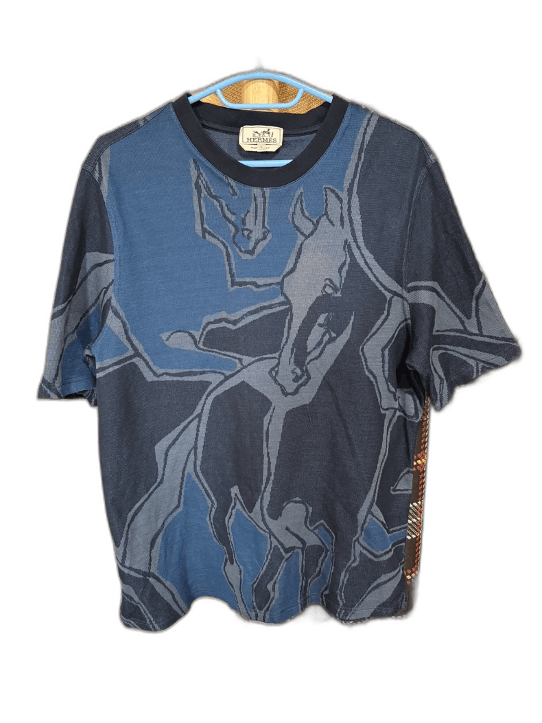 Hermes Hermes Knit Short Sleeve T-Shirt Large Size US L / EU 52-54 / 3 - 1 Thumbnail
