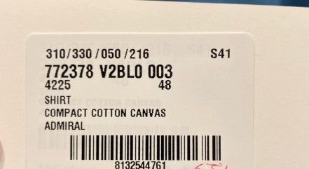 Bottega Veneta o1n1vont1224 Cotton Double Layer Shirt in Blue Size US M / EU 48-50 / 2 - 5 Thumbnail