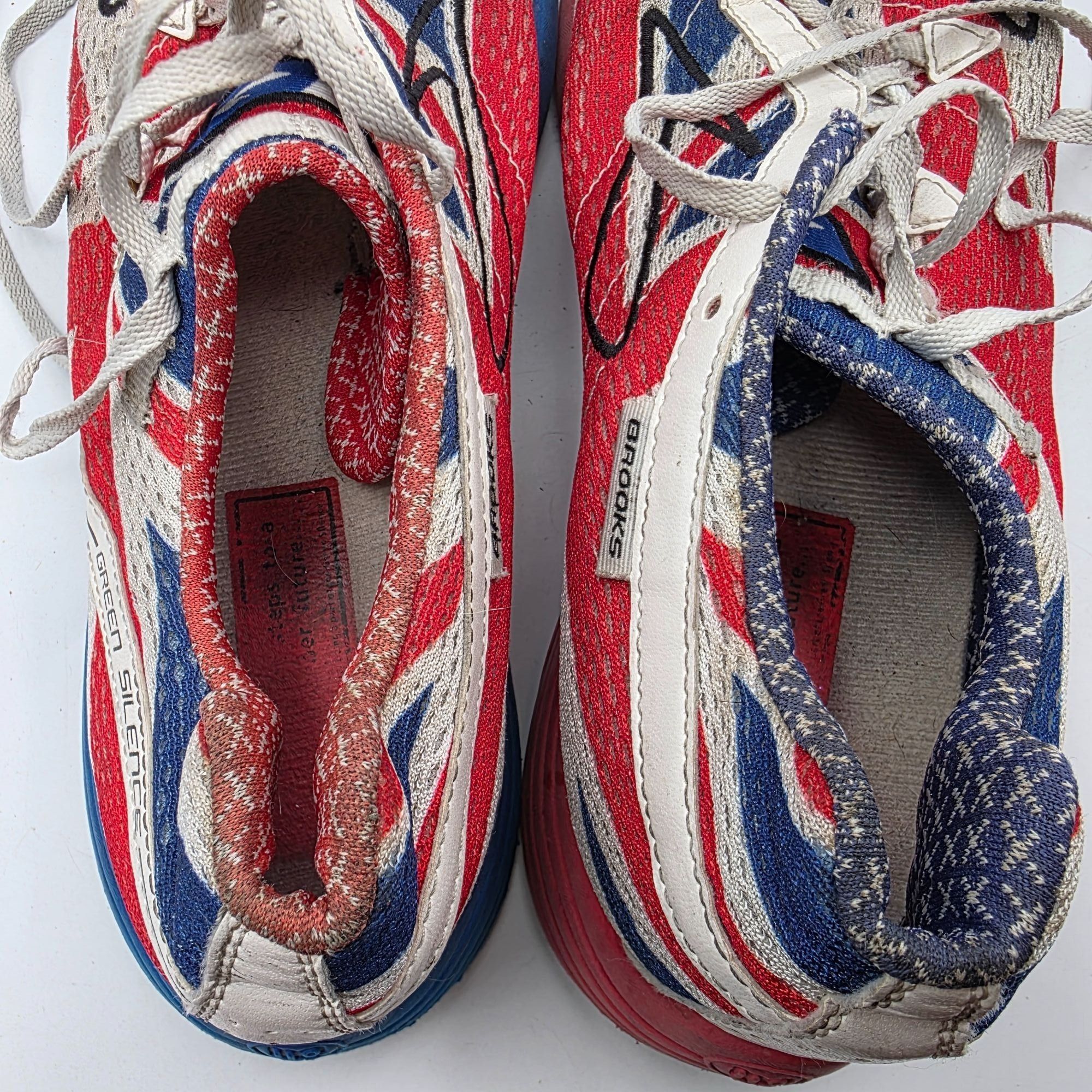 Brooks Brooks Green Silence Union Jack Mens Size 11 Athletic Shoes Size US 11 / EU 44 - 9 Thumbnail