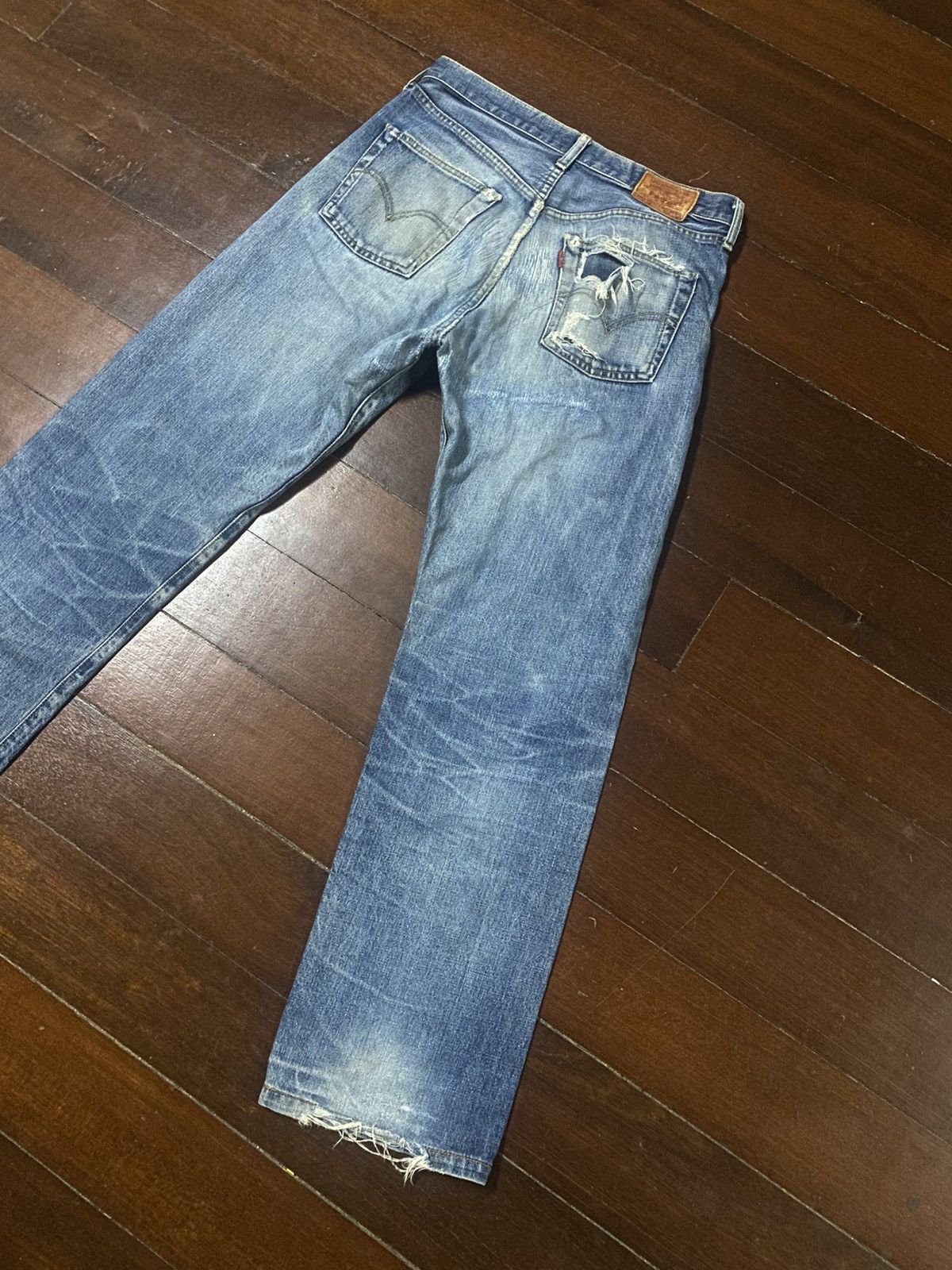 Levi's Vintage Redline Levi's Big E 503B LVC rework distressed Size US 32 / EU 48 - 12 Thumbnail