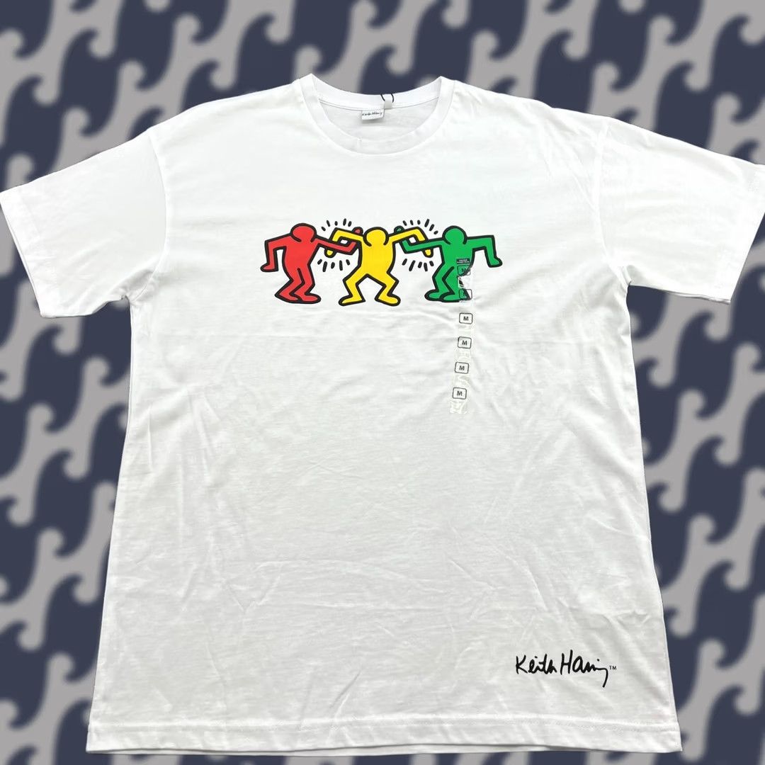 Ripple Junction Keith Haring Dancing Friends Ripple Junction Shirt M Short Sleeve White Mens T-Shirt Size US M / EU 48-50 / 2 - 1 Thumbnail