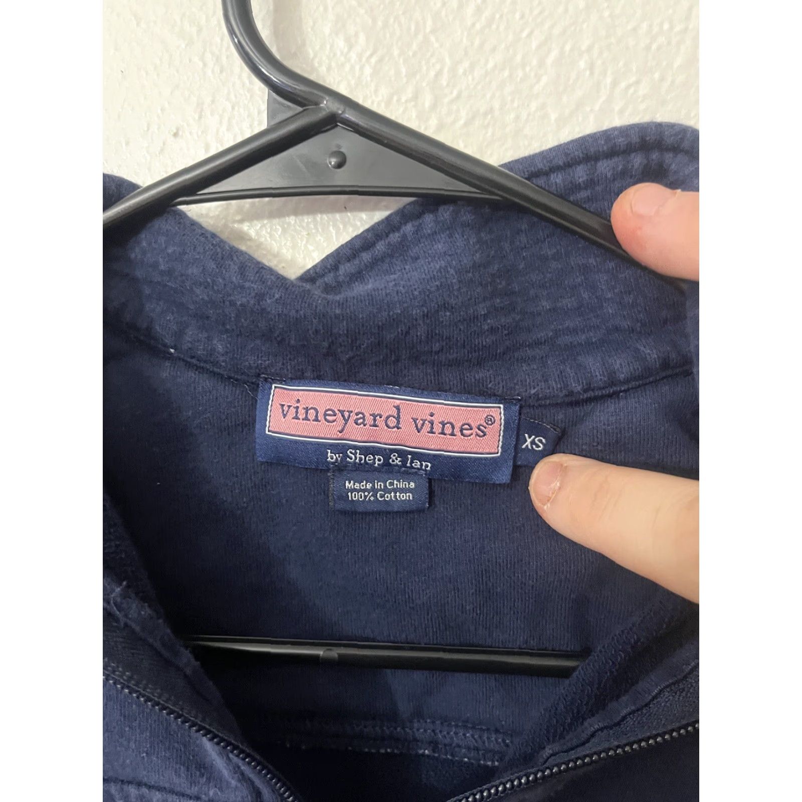 Vineyard Vines Vineyard Vines Womens 1/4 Zip Classic Patchwork Shoulder Shep Shirt XS Blue Sweatshirt Zip Womens XS Size XS / US 0-2 / IT 36-38 - 2 Thumbnail