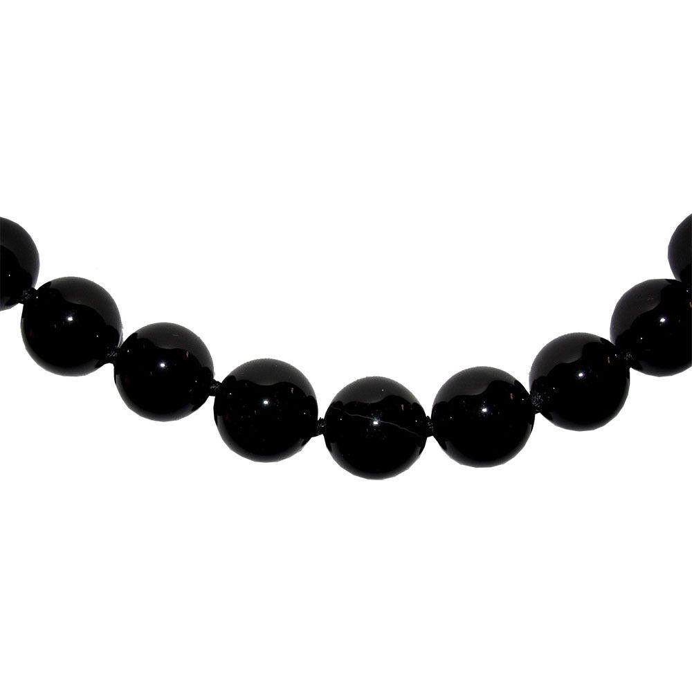 Designer Black Onyx Medium Beaded Princess Necklace Size ONE SIZE - 2 Thumbnail