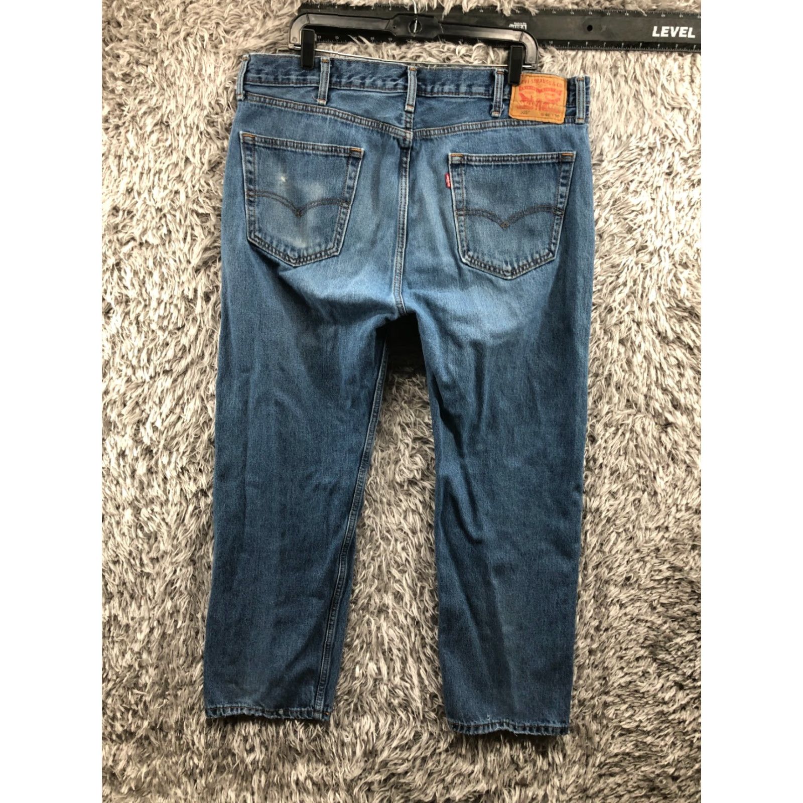 Levi's Levi's 505 Jeans Straight Mid Rise Blue 40 Mens Regular 40x30 Denim Cotton Blend 5-Pocket Modern Vintage: No Size US 40 / EU 56 - 5 Thumbnail