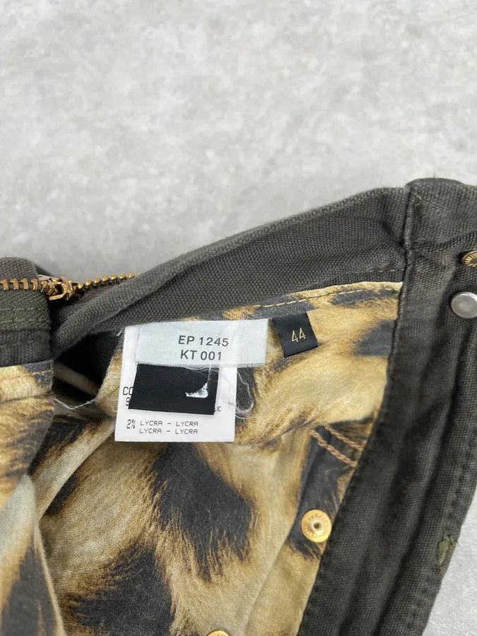 Roberto Cavalli SS2001 Roberto Cavalli Olive Green Cozy Pants Size US 30 / EU 46 - 10 Thumbnail