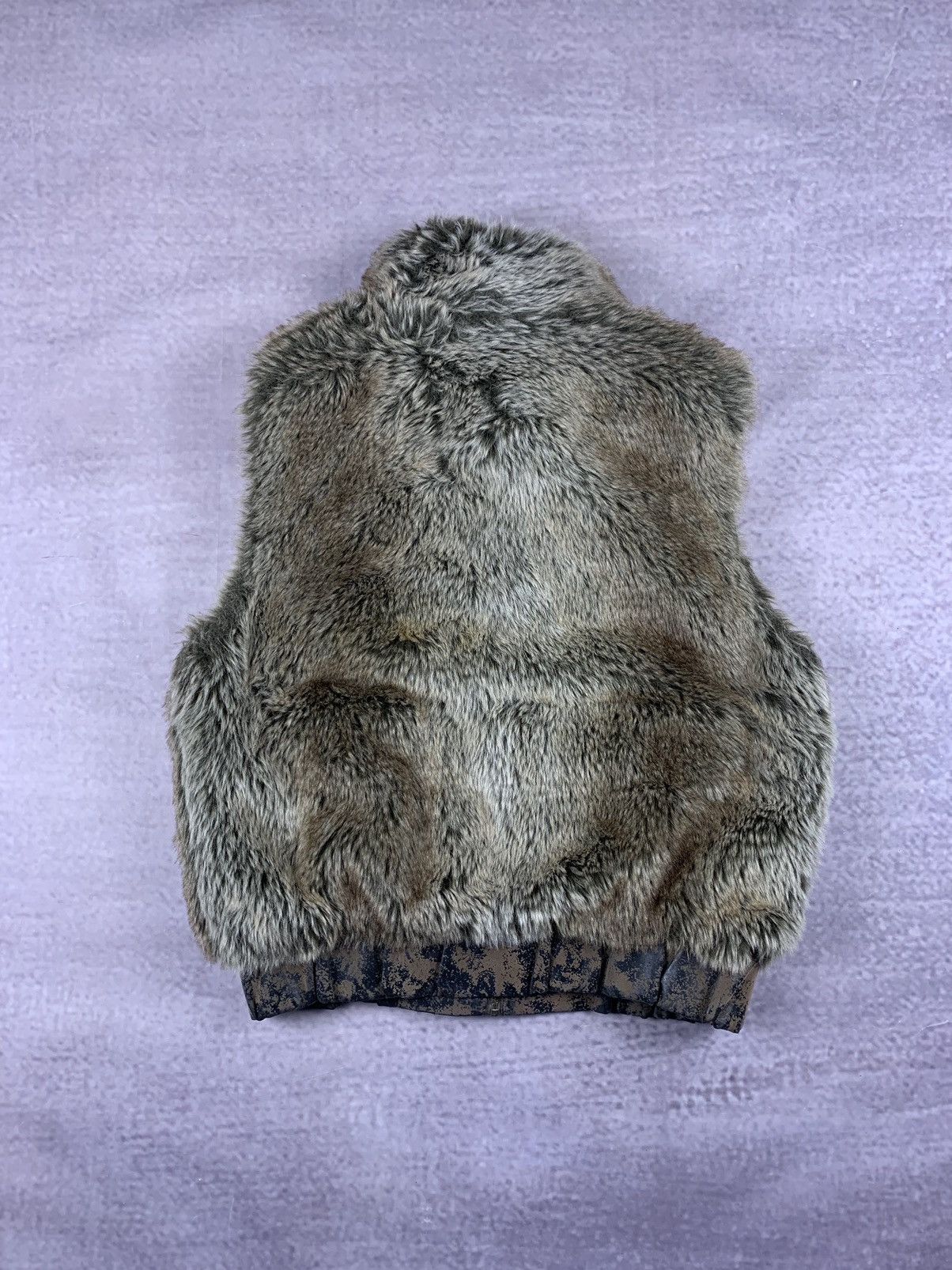 If Six Was Nine 💥Y2k Vintage Fluffy Fur Faux LGB IfSixWasNine Vest Jacket Size US L / EU 52-54 / 3 - 7 Thumbnail