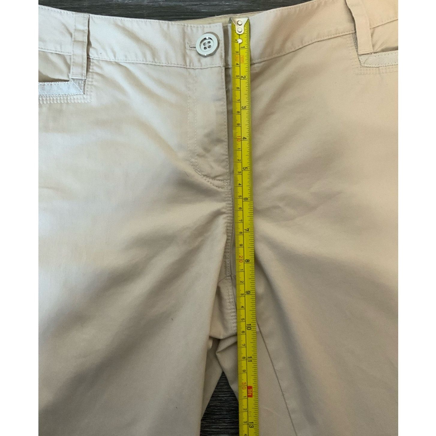 White House Black Market White House Black Market Women's Beige Stretch Crop Leg 6 Size 28" / US 6 / IT 42 - 7 Thumbnail