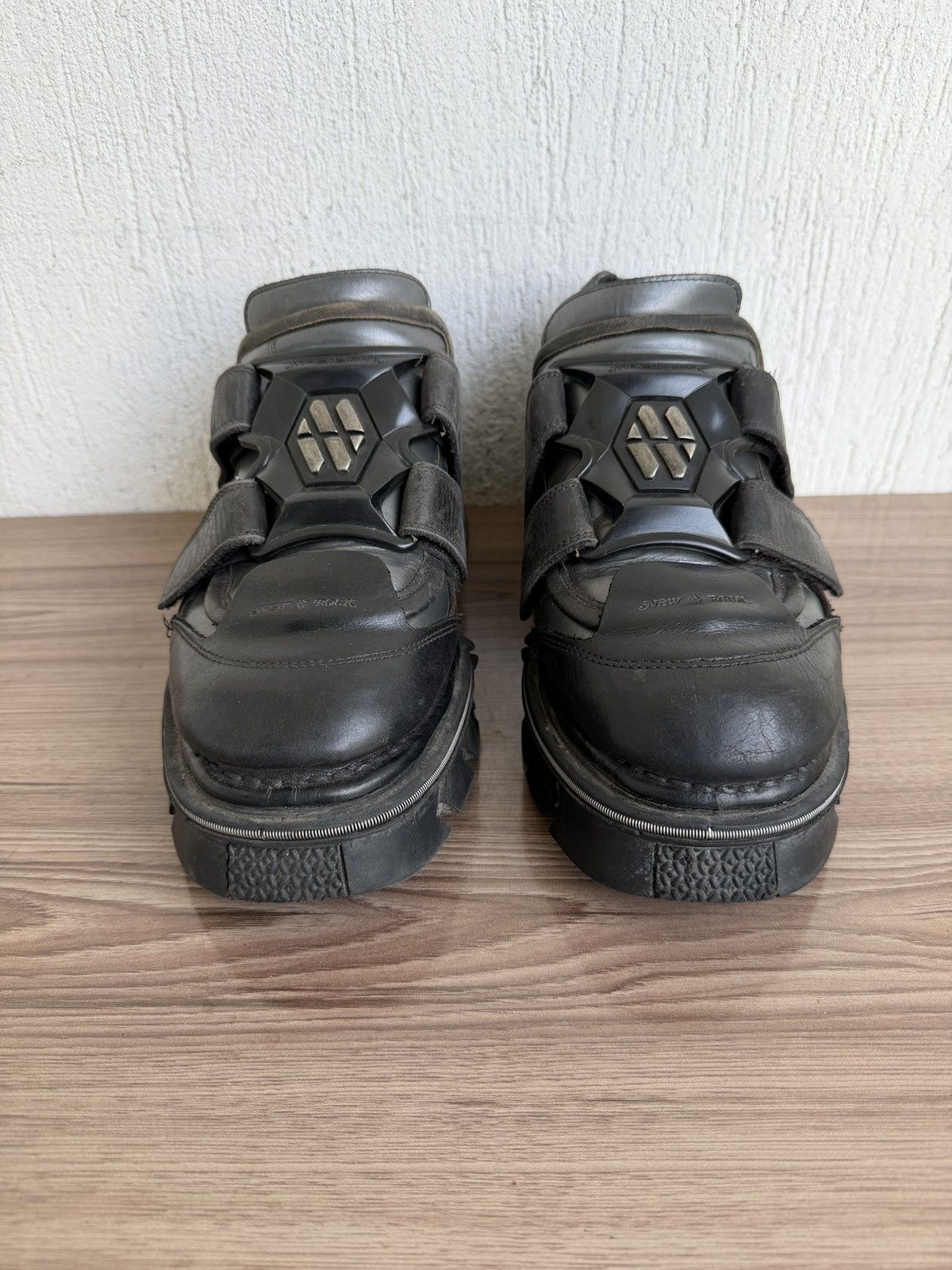 New Rock Rare❗️❗️Ankle metallic Boots like swear Size US 11 / EU 44 - 5 Thumbnail