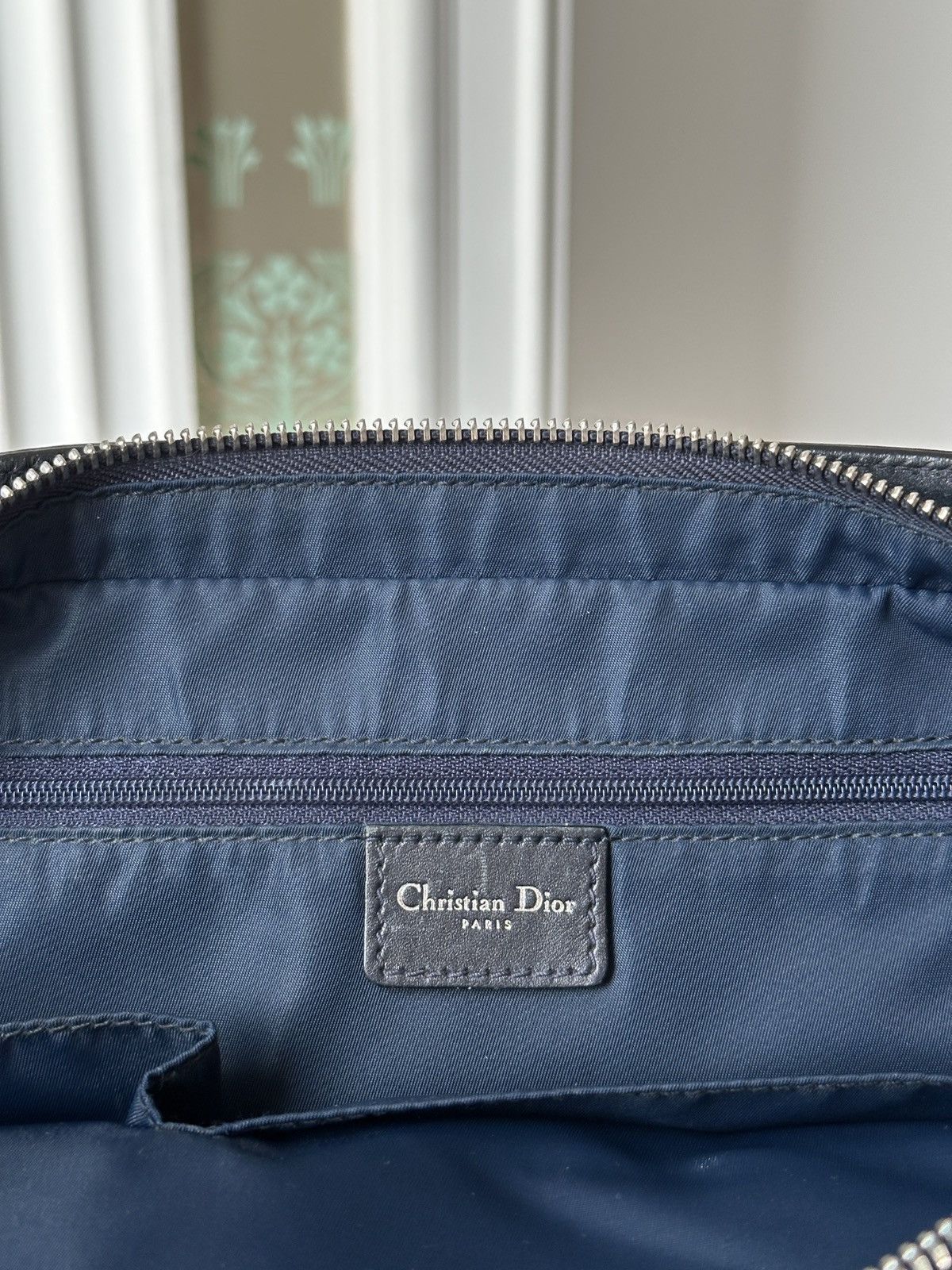 Christian Dior Monsieur DIOR Monogram Navy Diorissimo Canvas Medium Tote Bag Size ONE SIZE - 10 Thumbnail