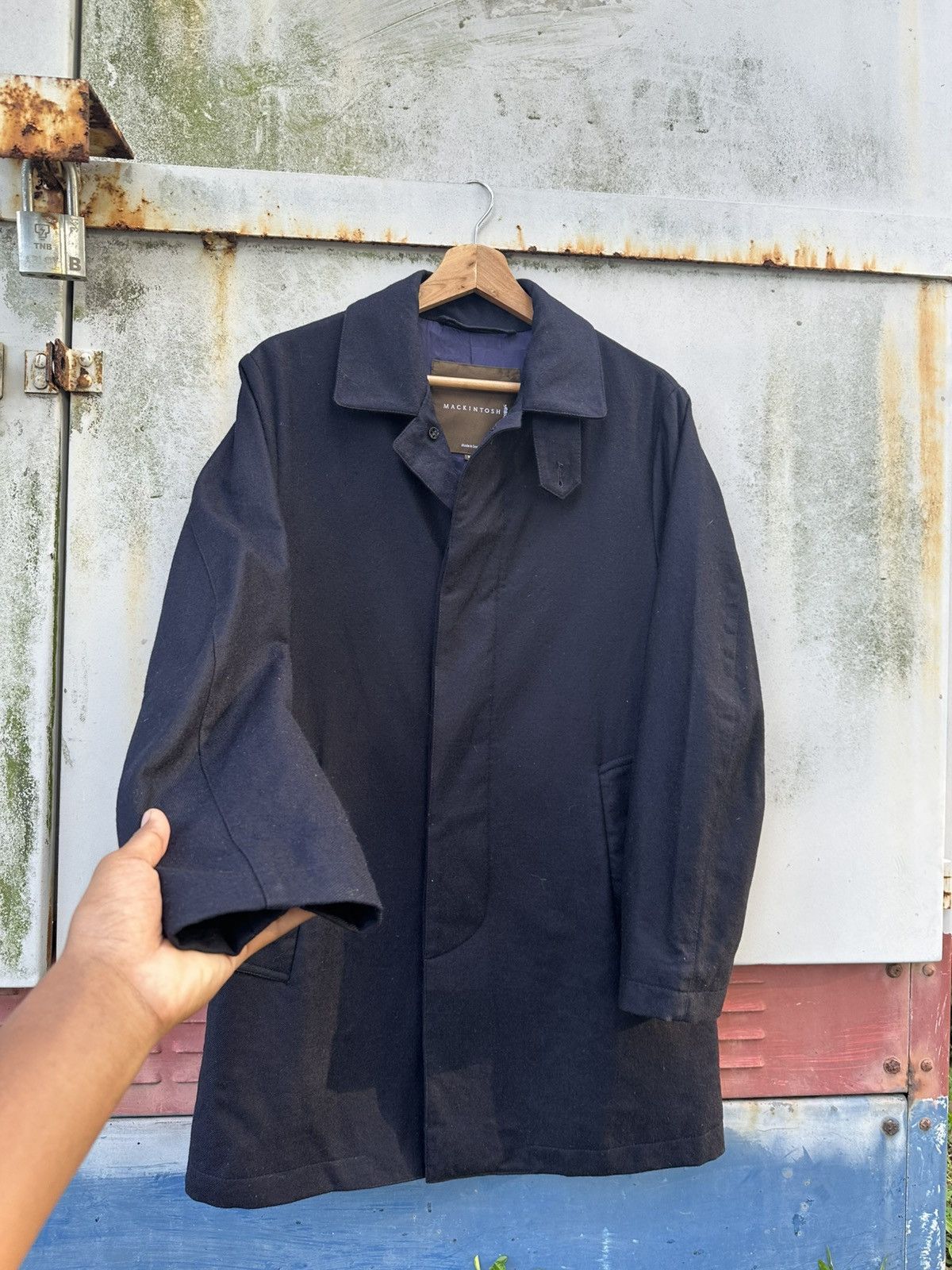 Mackintosh 👹Manckintosh Long Wool Jacket Made In Schotland Size US M / EU 48-50 / 2 - 8 Thumbnail