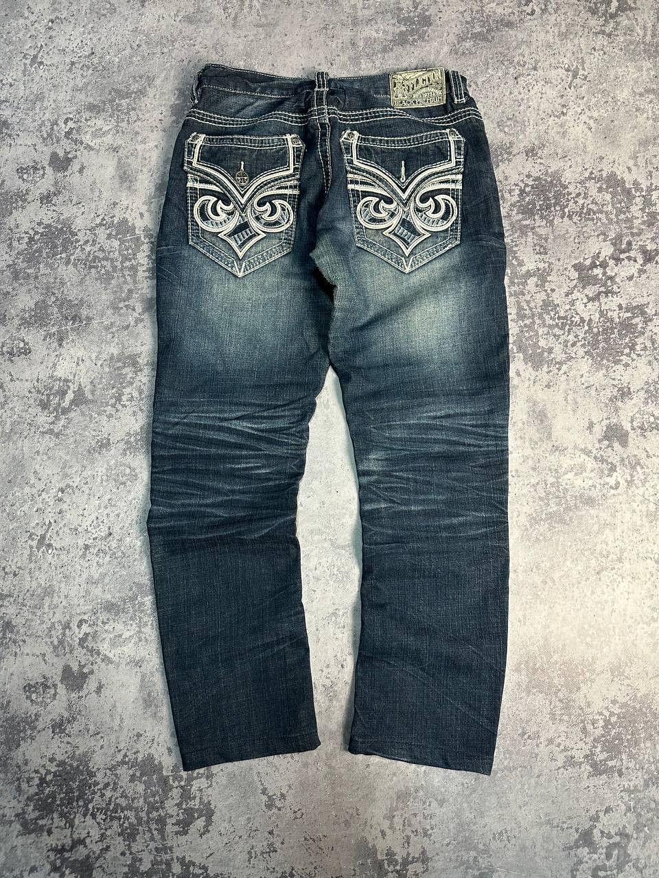 Affliction Affliction Ace Denim Jeans Y2K Embroidered size 31 Size 33" - 1 Thumbnail
