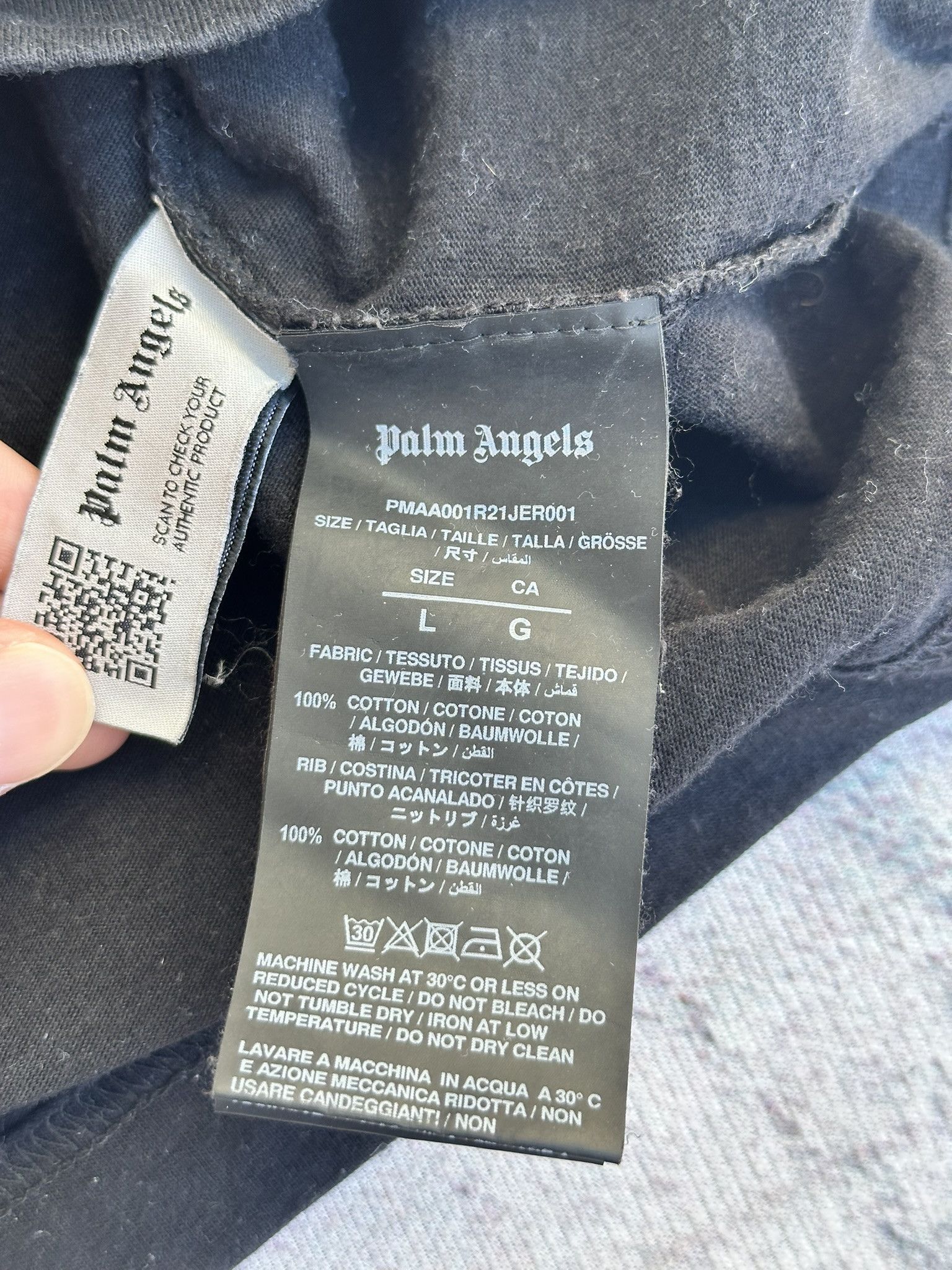 Palm Angels Palm Angels T-Shirt Teddy Bear Logo Print Black size L Size US L / EU 52-54 / 3 - 10 Thumbnail