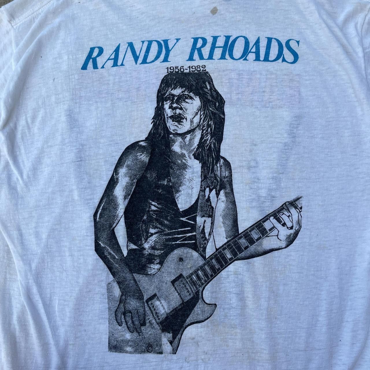 Vintage Vintage 1982 randy Rhoads memorial tee Size US M / EU 48-50 / 2 - 6 Thumbnail