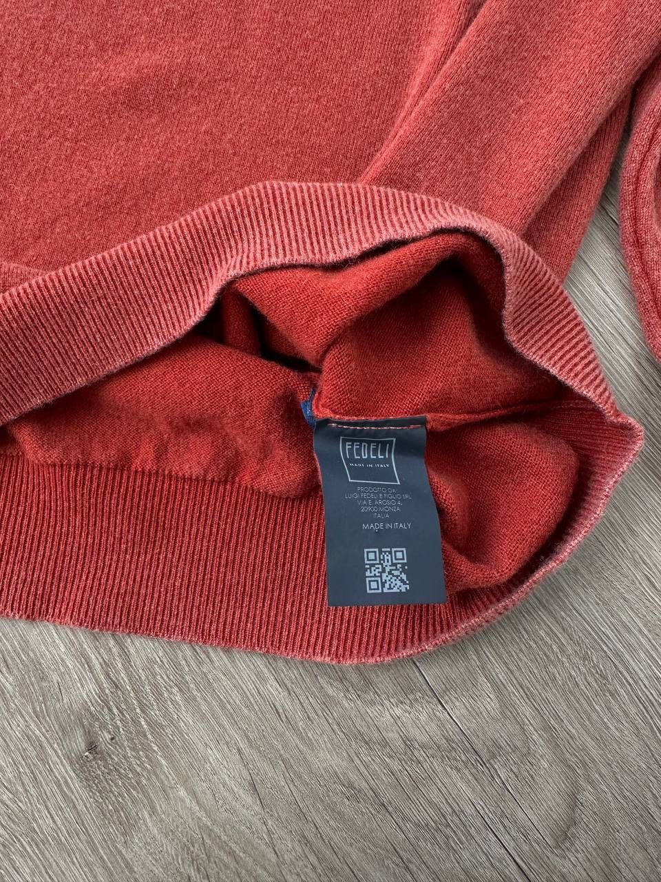 Fedeli × Vintage Vintage Fedeli Cashmere Orange Mens Sweater Size US M / EU 48-50 / 2 - 6 Thumbnail