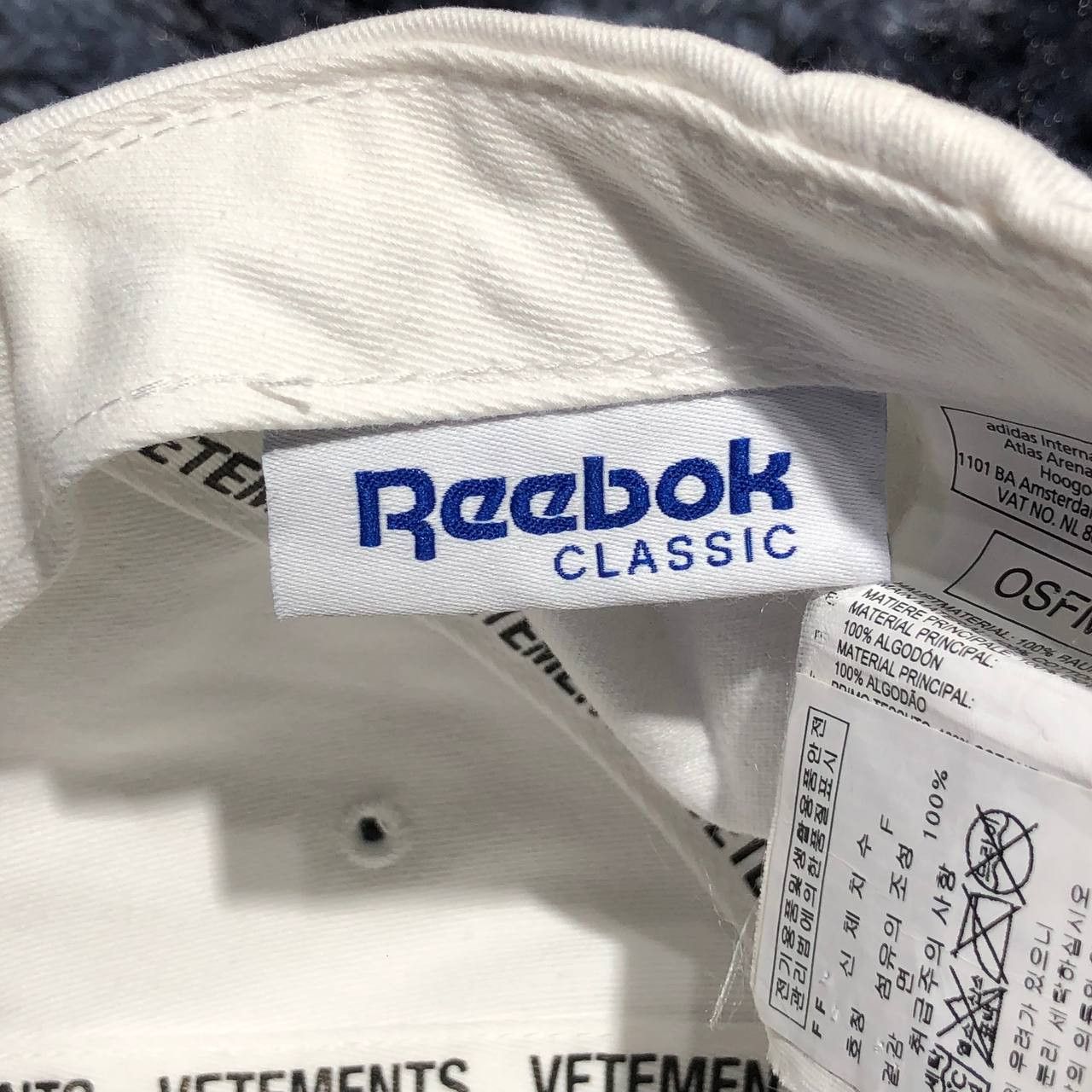 Reebok × Vetements Vetements X Reebok Logo Embroidered cap Size ONE SIZE - 11 Thumbnail