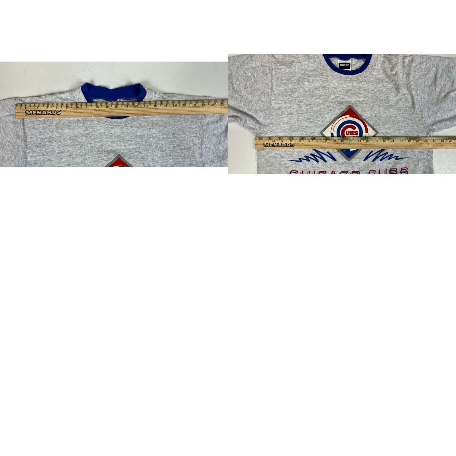 Tultex VINTAGE Chicago Cubs T-Shirt 1992 Tultex Made in USA Sz L Gray 90s Sports USA Mens Boys Women Girls Regular Short Sleeve Crew Neck Size L Size US L / EU 52-54 / 3 - 8 Thumbnail