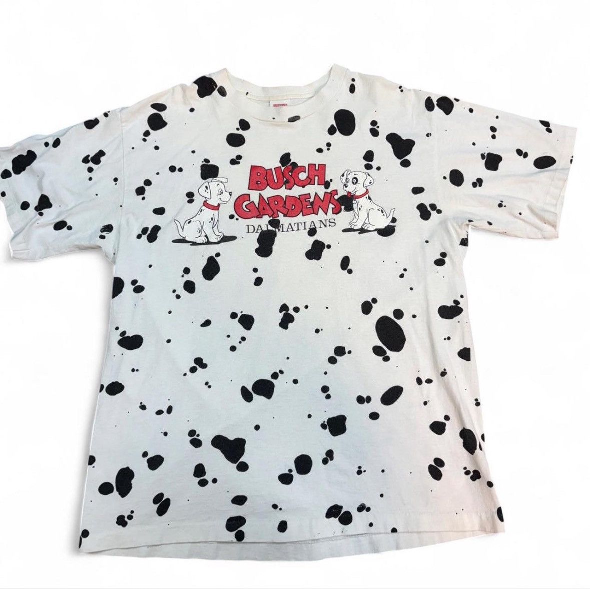 Vintage Vintage 90s Busch Gardens "101 Dalmatians" AOP Size XL Size US XL / EU 56 / 4 - 1 Thumbnail