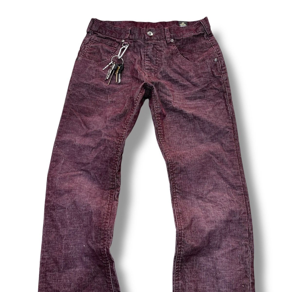 Isamu Katayama Backlash 🇯🇵 SEMANTIC DESIGN CORDUROY BUCKLE PANTS Size US 28 / EU 44 - 3 Thumbnail