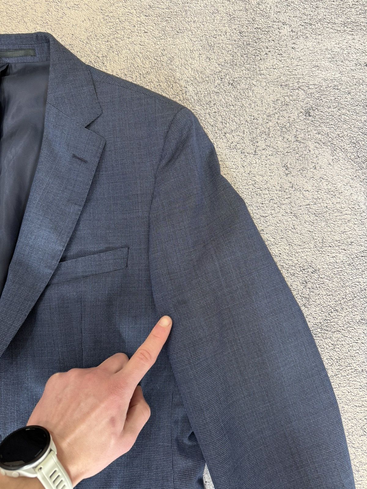 Hugo Boss Hugo Boss Men Wool Suit US36R UK46 Dark Blue 2Button Germany Size 36R - 22 Thumbnail