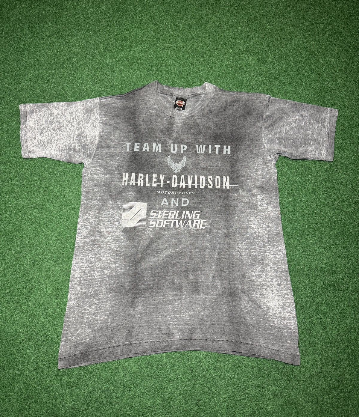 Harley Davidson Vtg 90s Harley Davidson Sterling Software THIN RARE T Shirt Size US L / EU 52-54 / 3 - 1 Thumbnail