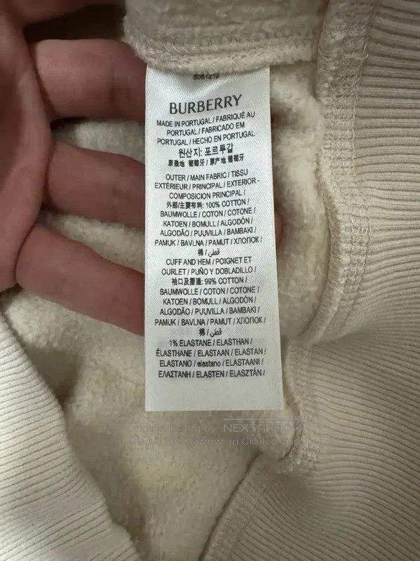 Burberry Burberry Men's Embroidered Logo Hoodie in Beige. Size US S / EU 44-46 / 1 - 5 Thumbnail