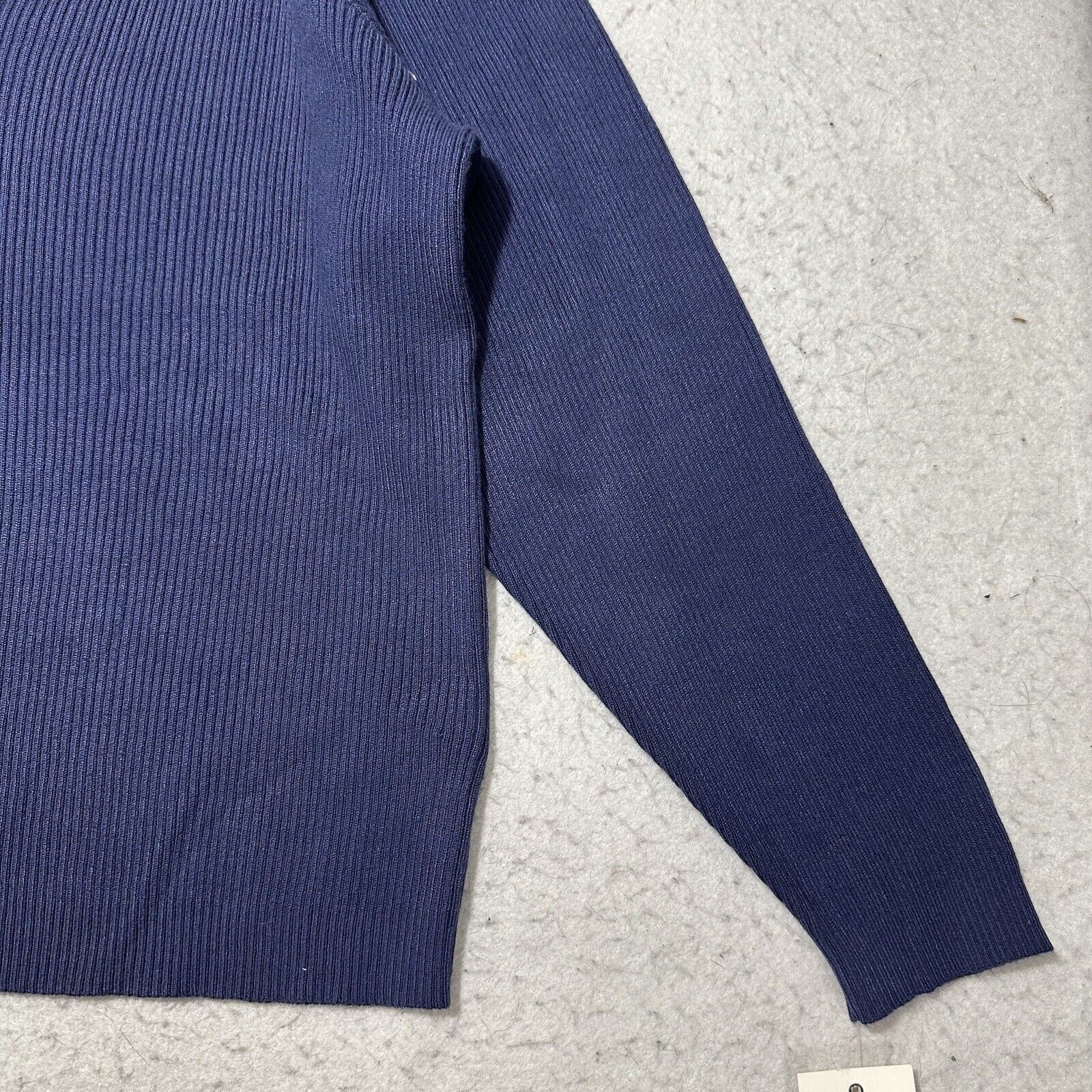 Other Ophelia Roe 3X Scoop Neck Ribbed Stretch Sweater Navy Size 3XL / US 20-22 - 5 Thumbnail