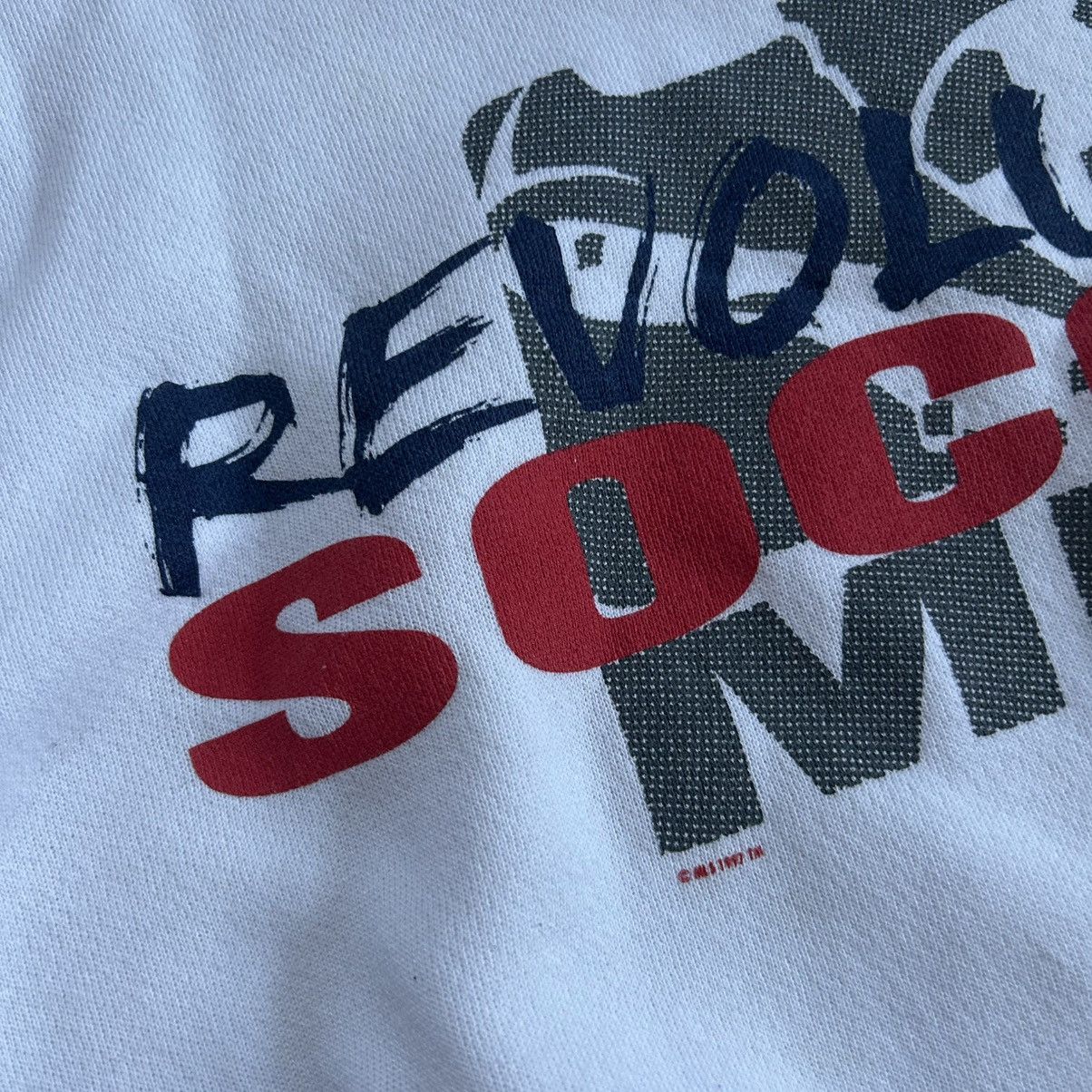 Majestic 1997 NEW ENGLAND REVOLUTiON FLEECE MLS CREWNECK MADE iN USA Size US XL / EU 56 / 4 - 3 Thumbnail