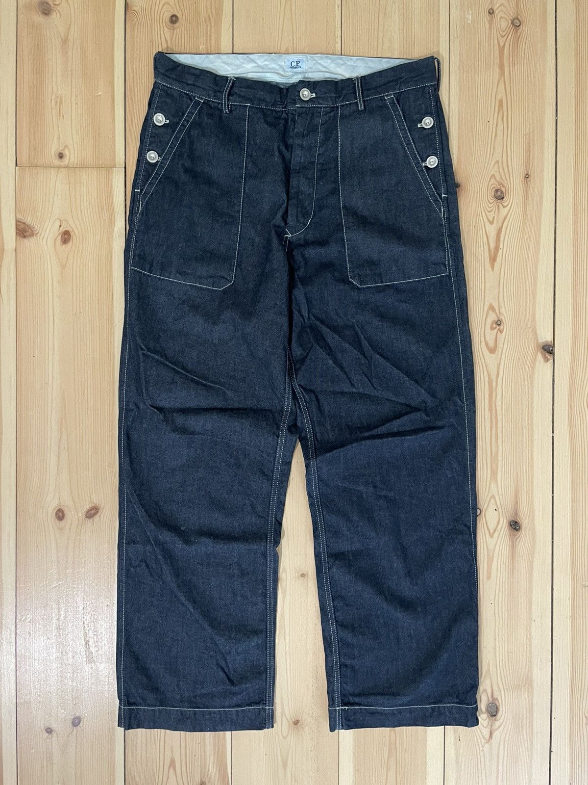 C.P. Company 3/1 Denim Loose Pants Size US 32 / EU 48 - 1 Thumbnail