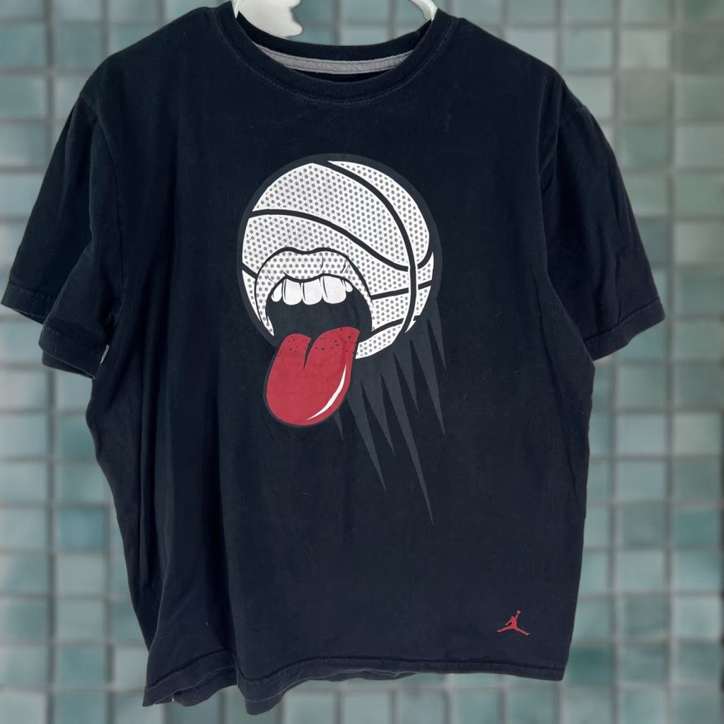 Nike Nike Mens Black T-Shirt Size L Graphic Print Basketball Short Sleeve Crew Neck Shirt Size US L / EU 52-54 / 3 - 1 Thumbnail