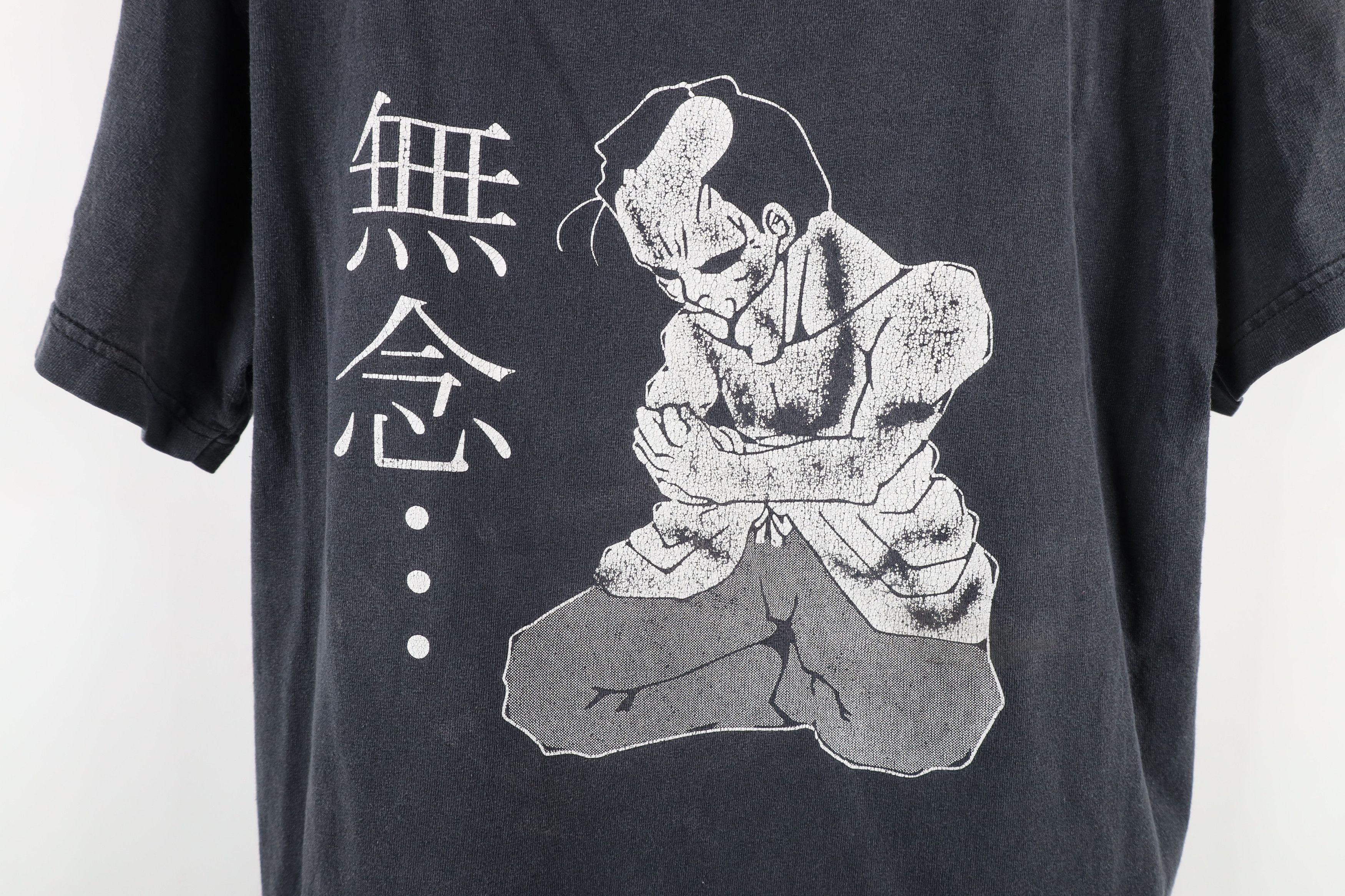 Vintage Vintage Thrashed No Thoughts Chinese Sensei T-Shirt Black Size US M / EU 48-50 / 2 - 4 Thumbnail