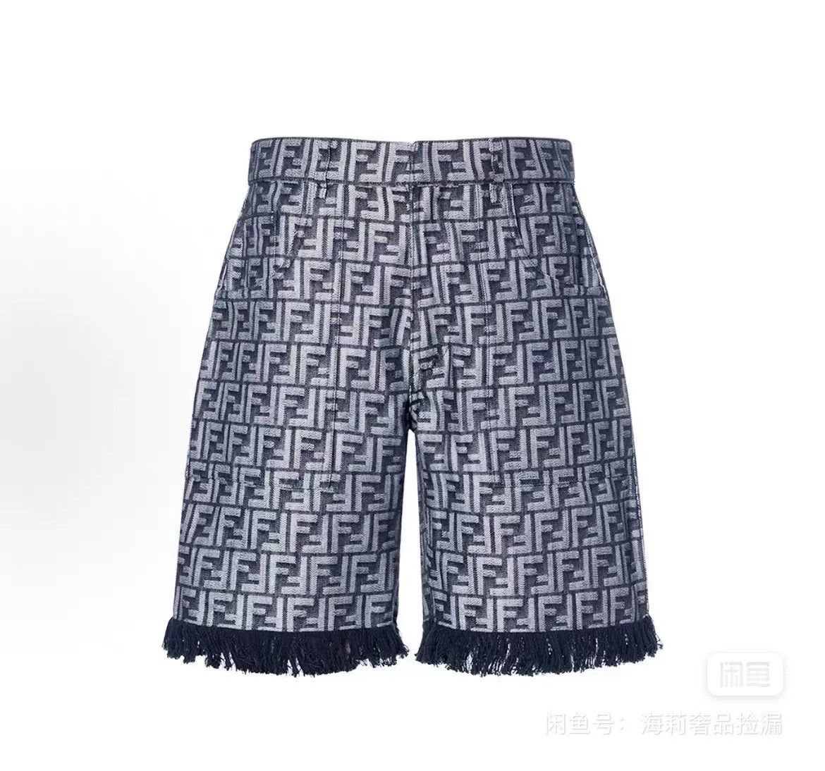 Fendi FENDI SS23 FF Print Denim Shorts Size US 33 - 1 Thumbnail