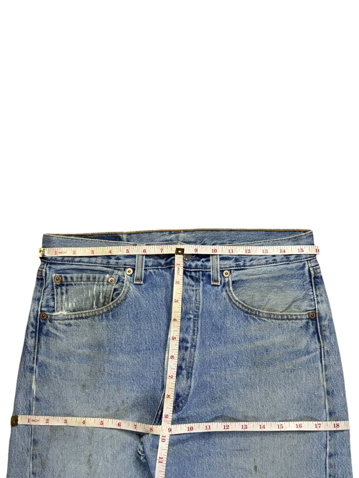 Levi's Vintage 90s Levis 501 Mud Wash Grunge Ripped Loose Jeans Size US 31 - 11 Thumbnail