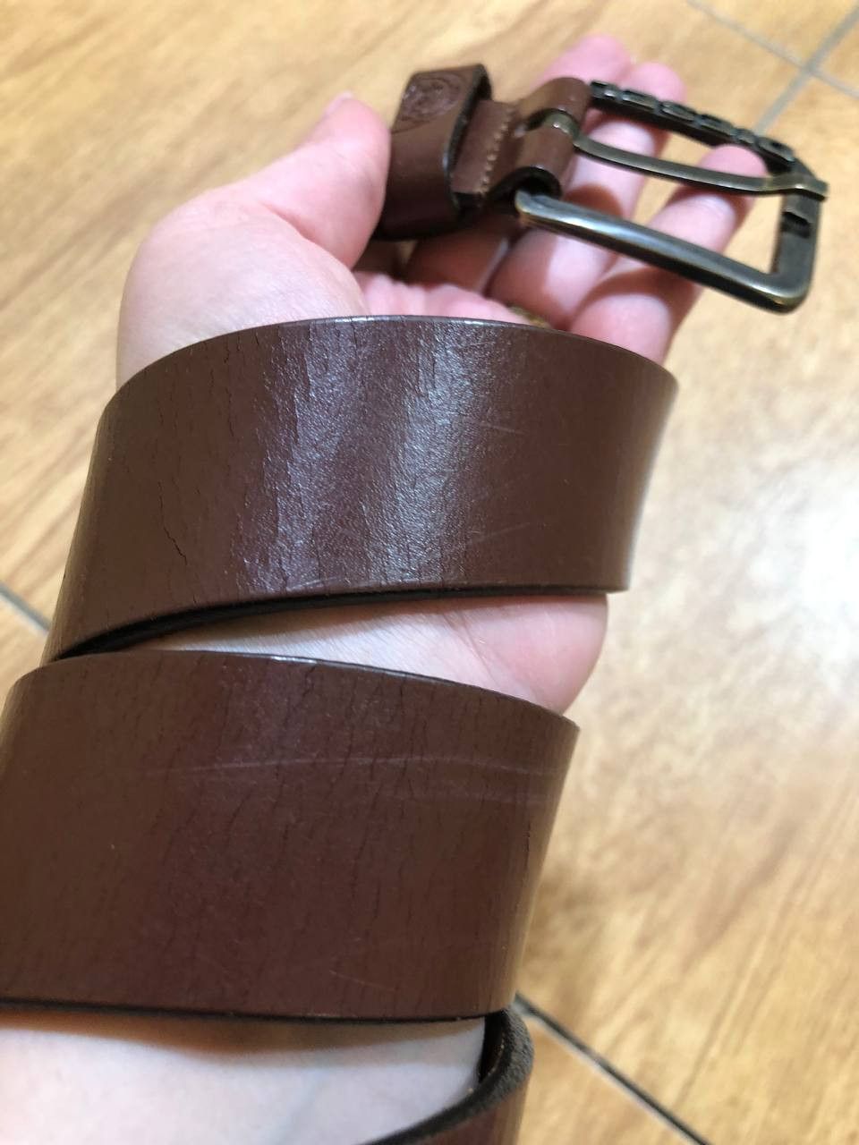 Diesel Vintage DIESEL 1978 Brown Leather Belt Men's Size ONE SIZE - 8 Thumbnail