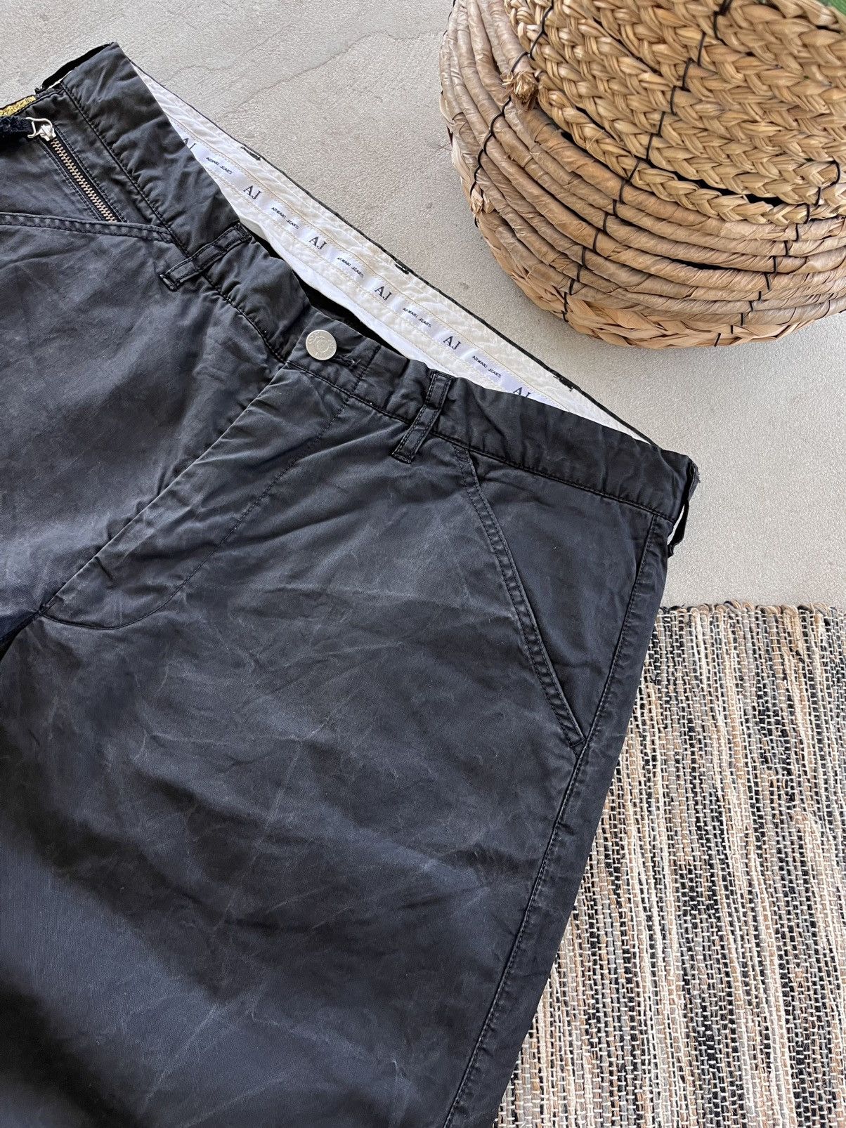 Armani Vintage Armani Black Jeans 36 Wide Fit Waxed Style Luxury Size US 36 / EU 52 - 8 Thumbnail