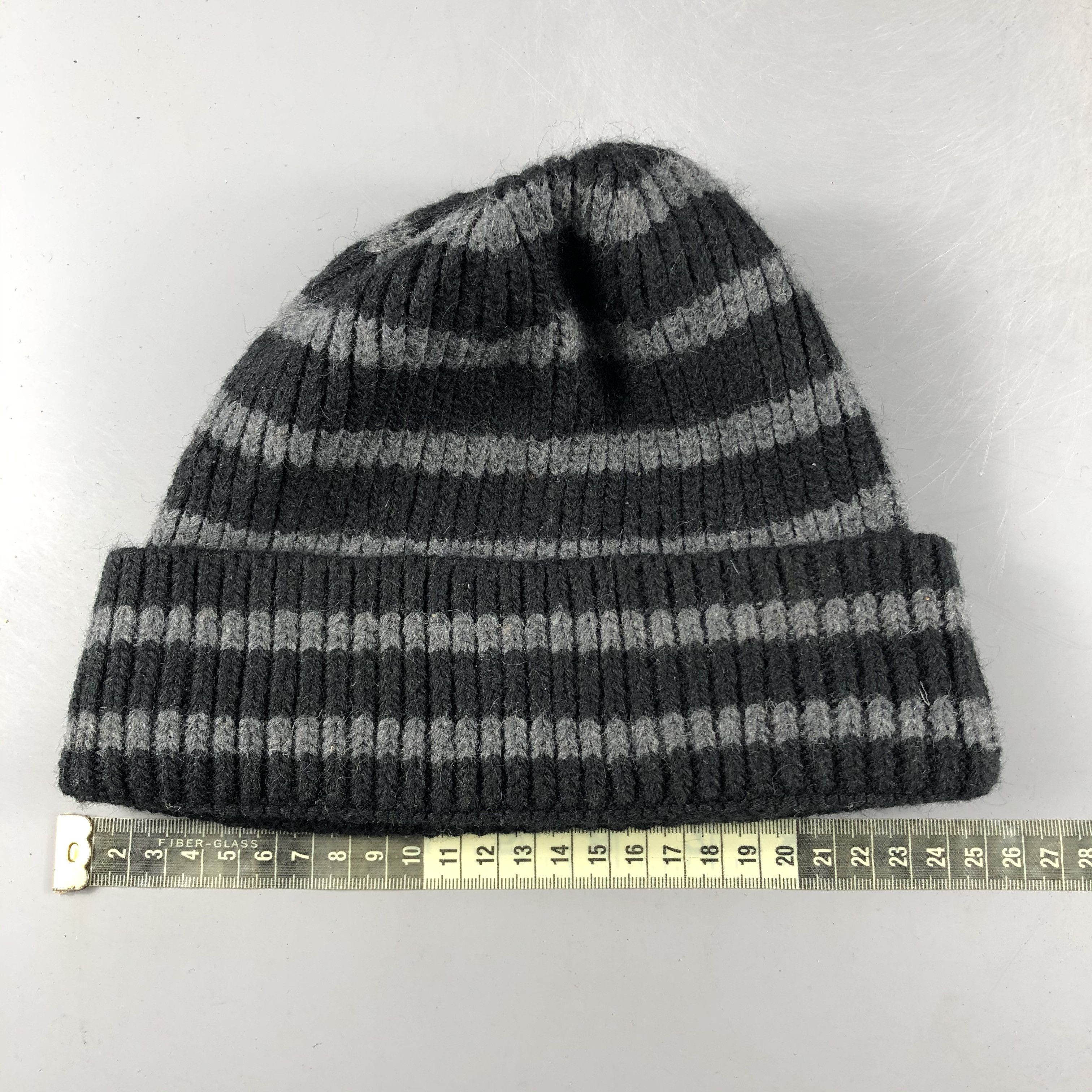 Japanese Brand × Vintage Unknown Stripe Ribbed Beanie Snow Hat Snow Cap -D319 Size ONE SIZE - 3 Thumbnail