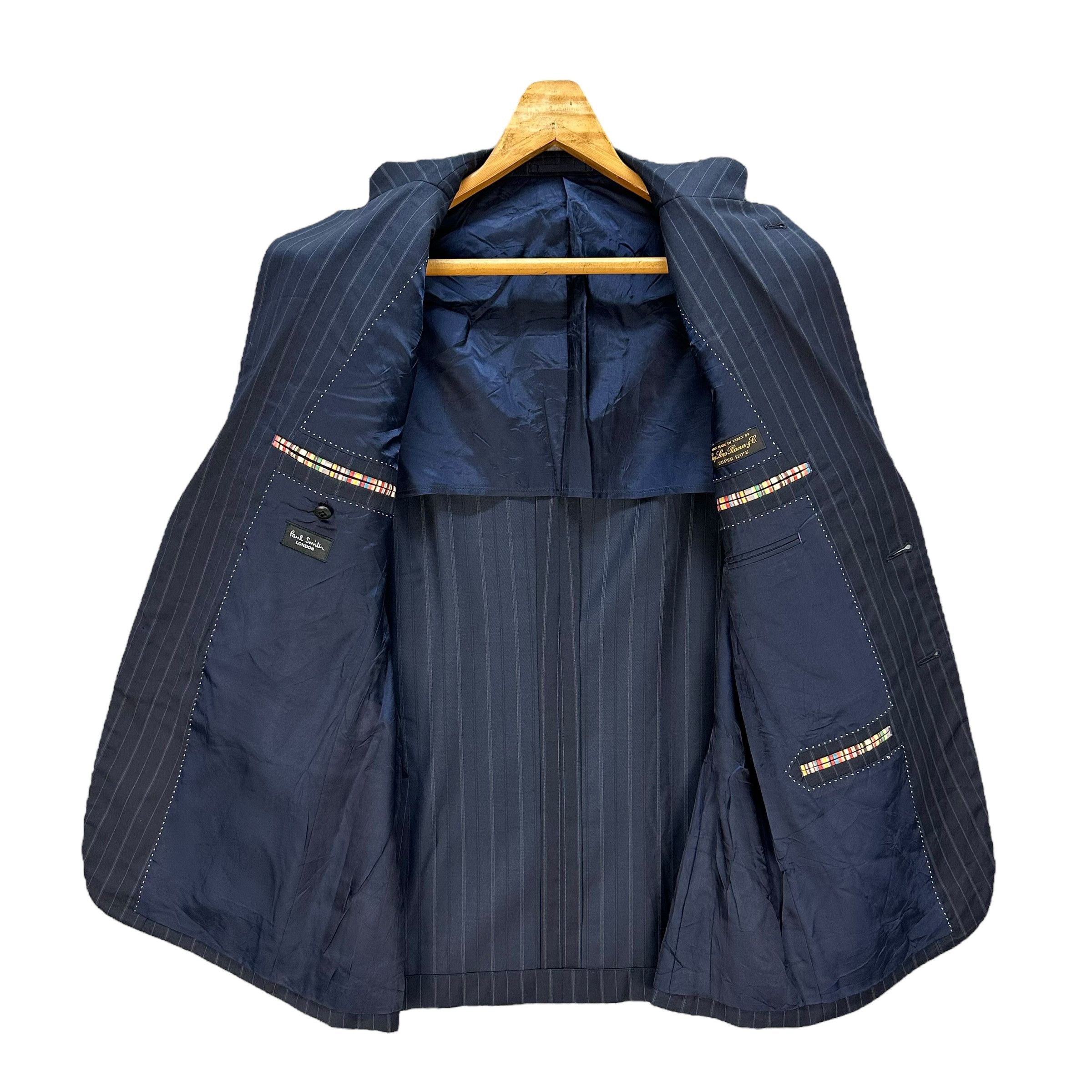 Paul Smith PAUL SMITH Loro Piana Wool Striped Suit Jacket #A55-1260 Size US XL / EU 56 / 4 - 6 Thumbnail