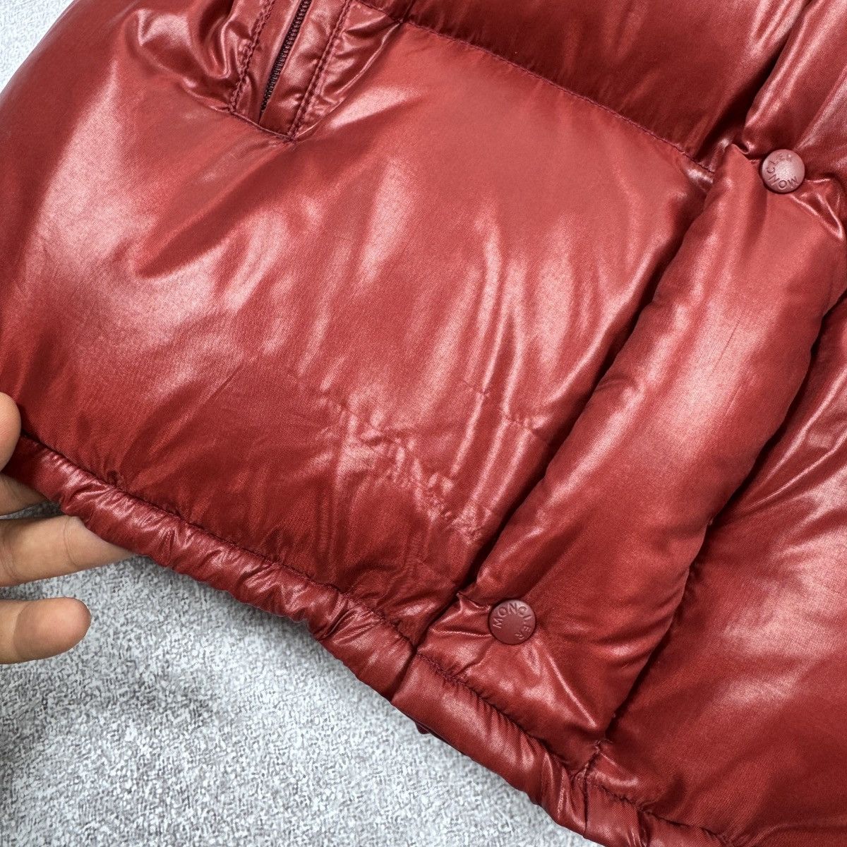 Moncler Vintage Moncler Shiny Red Down Puffer 90s 00s Size XS-S Size US S / EU 44-46 / 1 - 11 Thumbnail