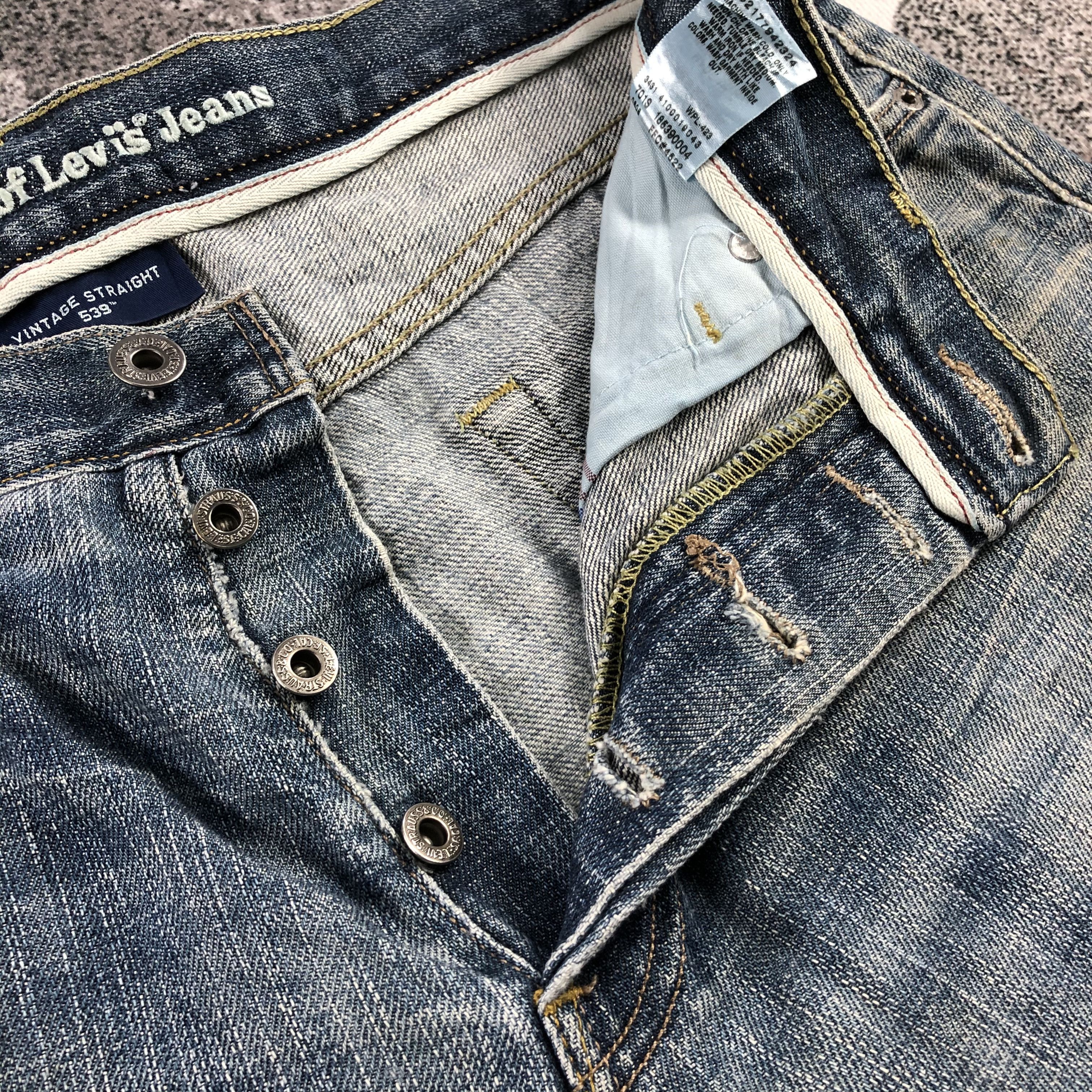 Levi's Vintage Levi's 539 Jeans Rusty Faded Blue Denim KJ1028 Size US 33 - 15 Thumbnail