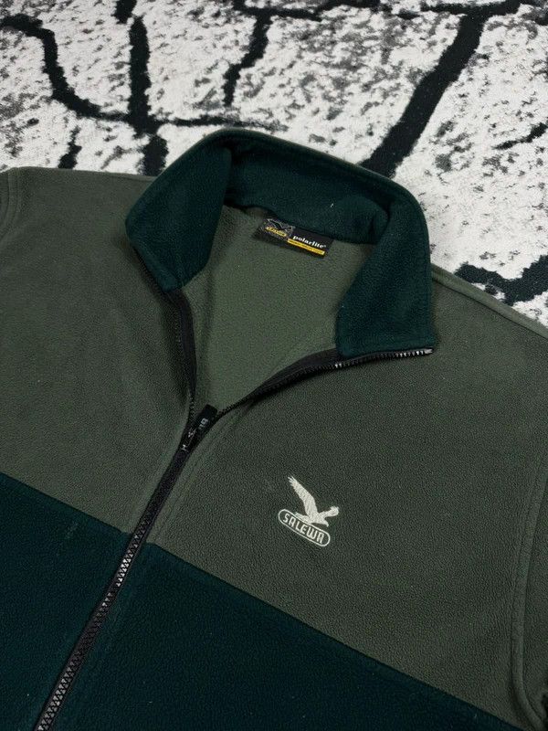 SALEWA Salewa green vintage zip fleece jacket XL Size US XL / EU 56 / 4 - 3 Thumbnail