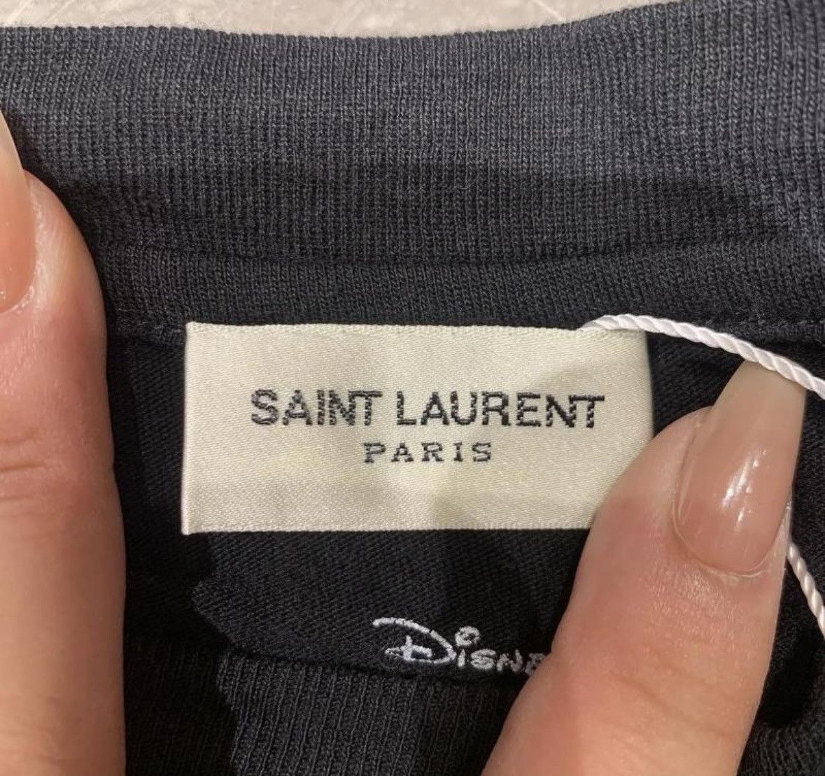 Yves Saint Laurent YSL Mickey Mouse Graphic Black T-Shirt wxx Size M / US 6-8 / IT 42-44 - 3 Thumbnail