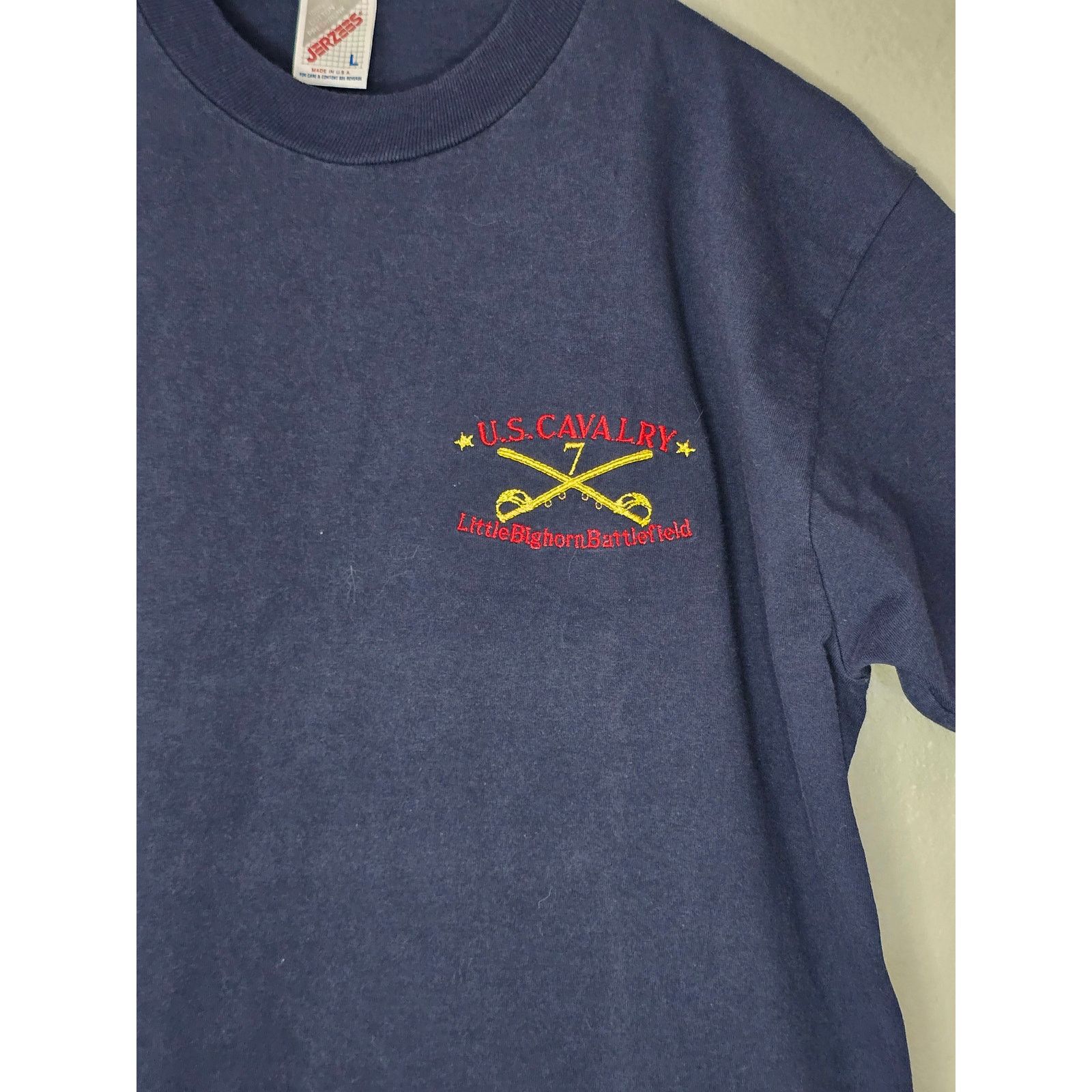 Jerzees Vintage Little Big Horn Battlefield Shirt L U.S Calvary Tee Size US L / EU 52-54 / 3 - 2 Thumbnail