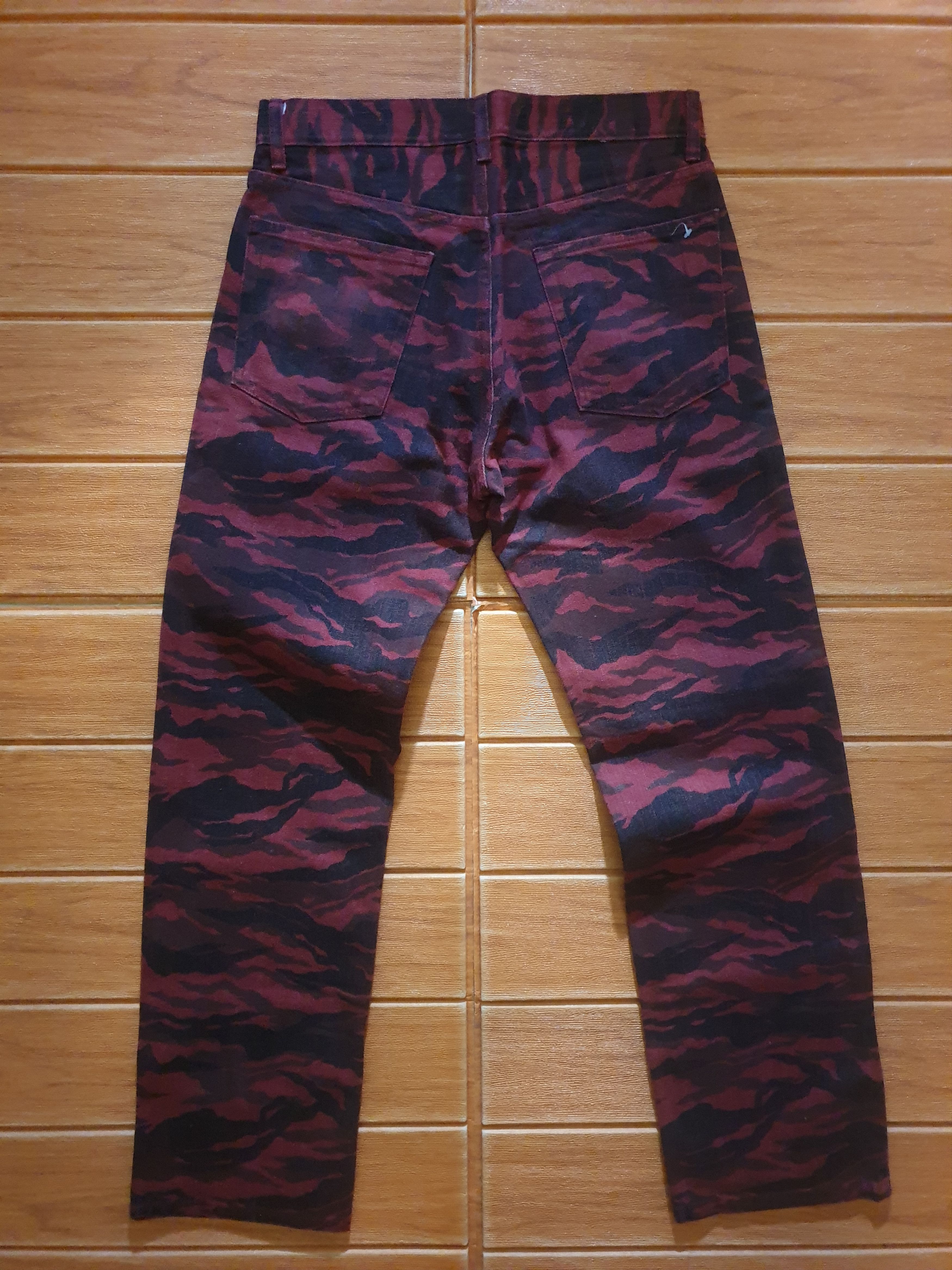 Japanese Brand 💥Rupert Red camo red denim pant Size US 29 - 9 Thumbnail