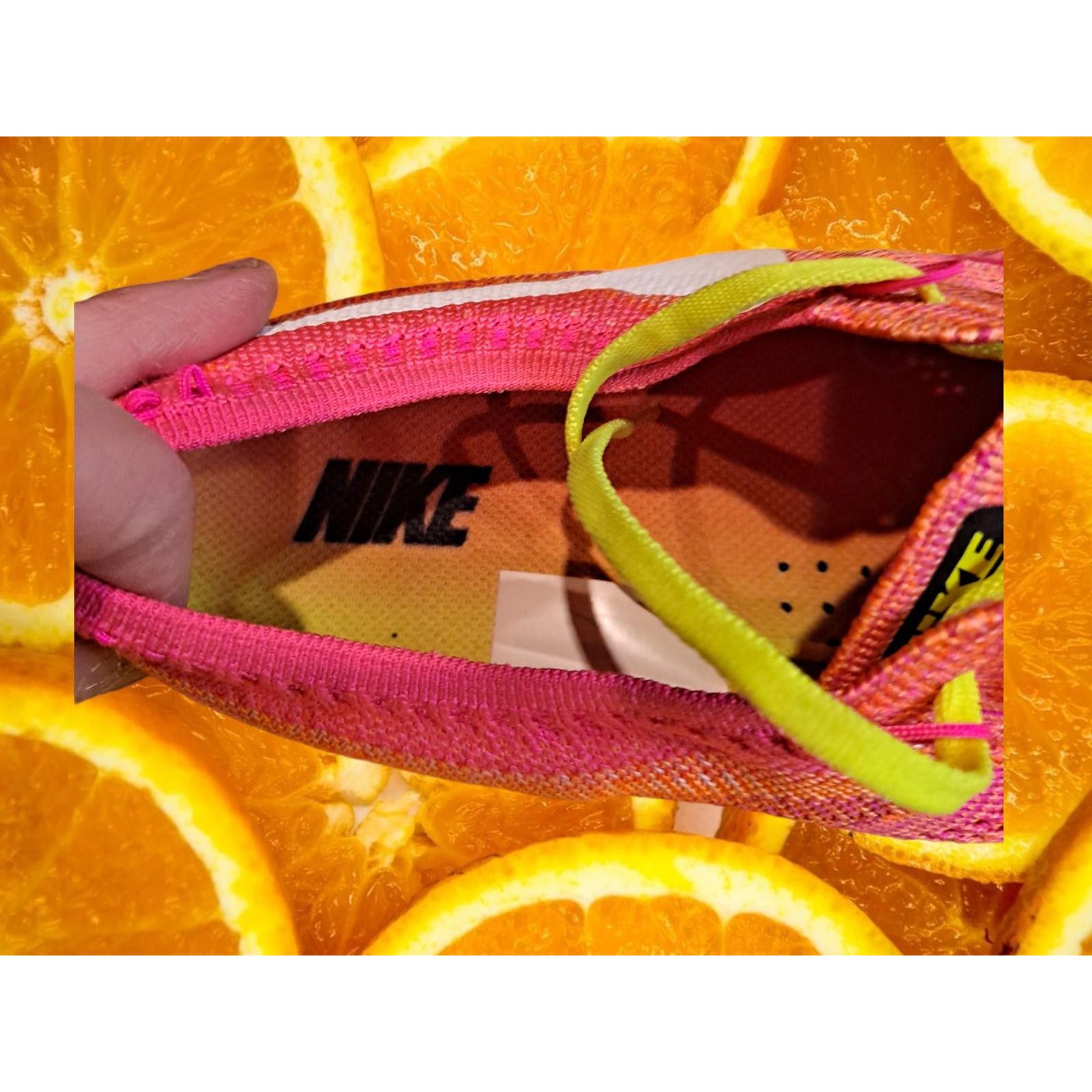 Nike Nike Focus Flyknit Running Shoes Pink and Yellow Trim Size 1 Size ONE SIZE - 5 Thumbnail