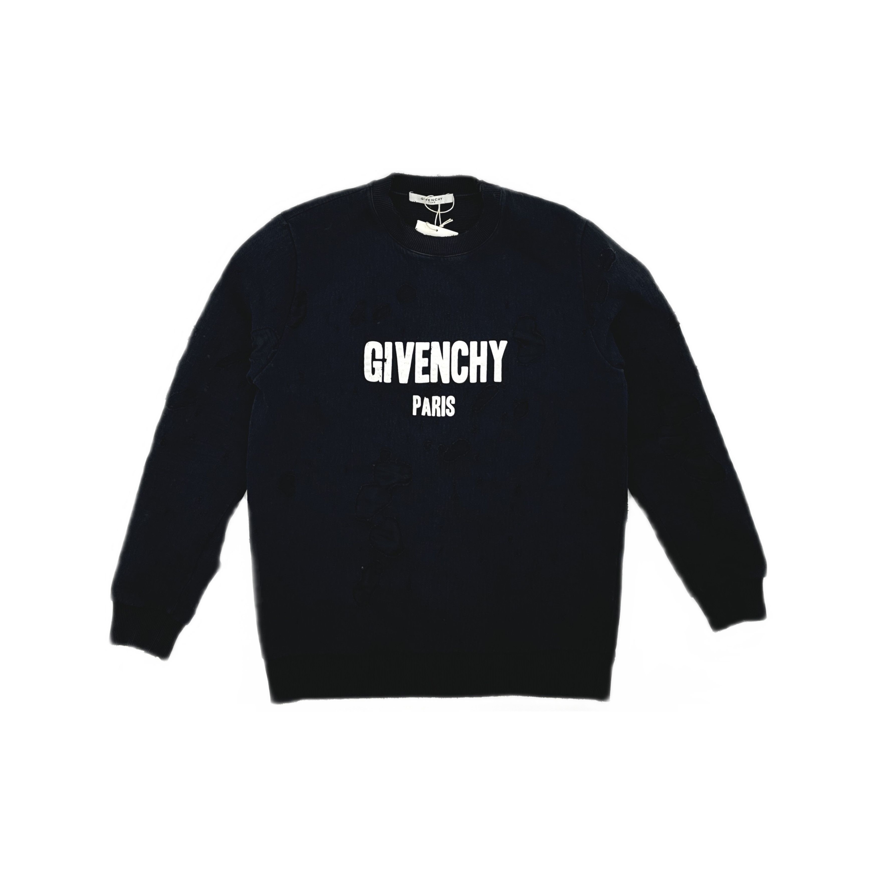 Givenchy Givenchy Logo Distressed Sweatshirt Size S Size US S / EU 44-46 / 1 - 1 Thumbnail