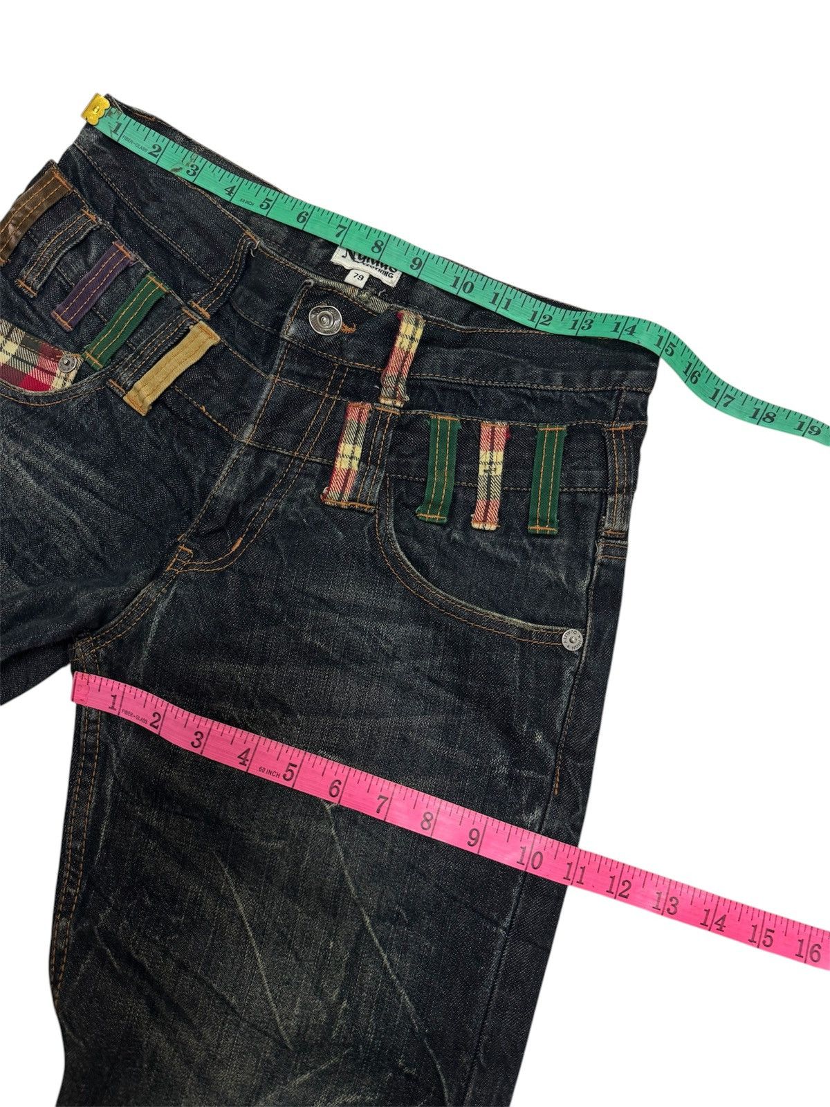 Japanese Brand JAPANESE DESIGN NYLAUS DOUBLE WAIST SEDITIONARIES STYLE JEAN Size US 30 / EU 46 - 17 Thumbnail