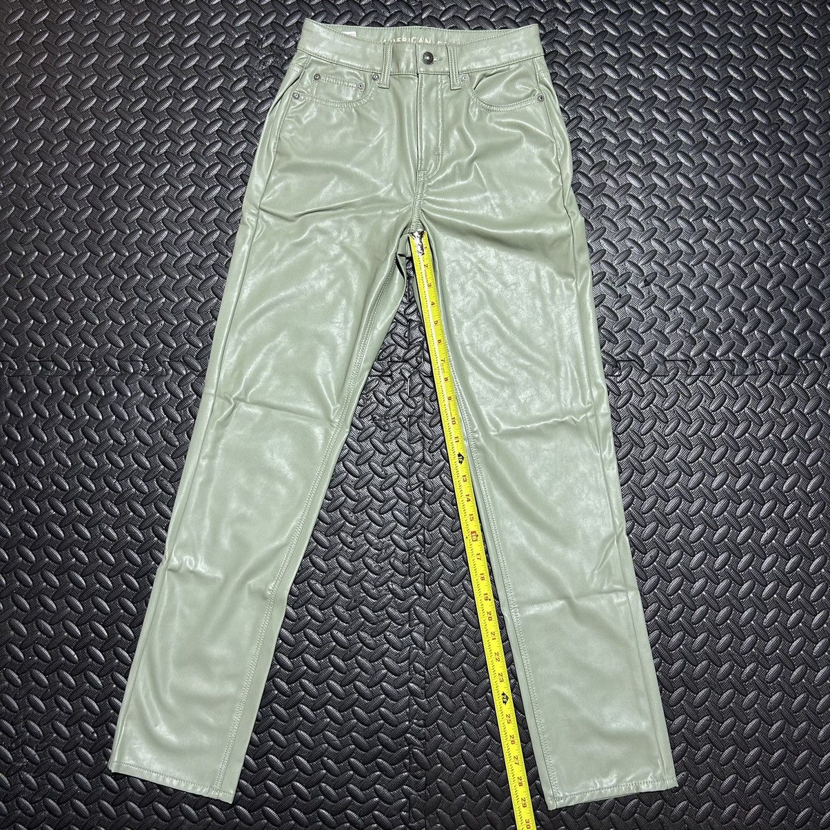 American Eagle Outfitters American Eagle Pants Vegan Leather High Rise Size 00 NEW Size 24" / US 00 / IT 34 - 7 Thumbnail